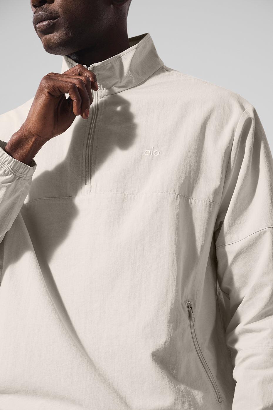 Light Weight Takeaway Track Pullover - Bone Male Product Image