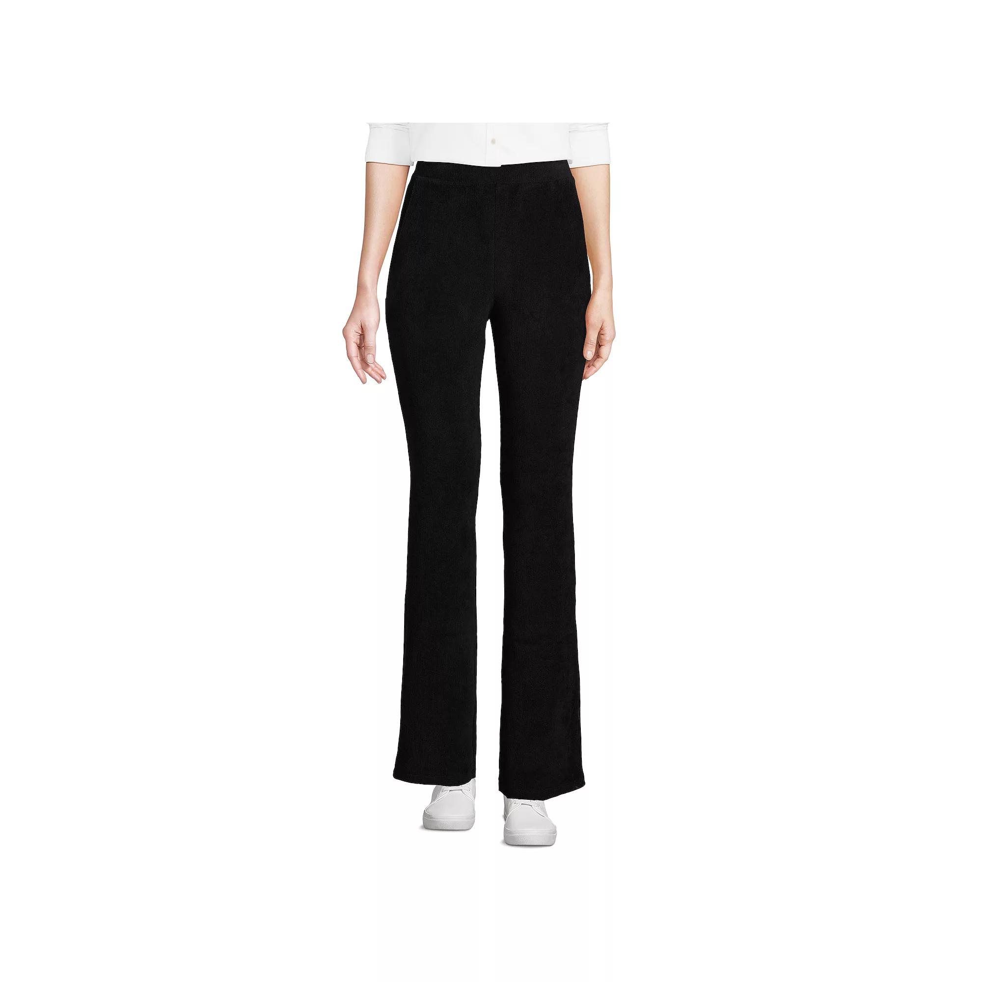 Women's Lands' End Sport Knit High-Rise Corduroy Bootcut Pants,  Product Image