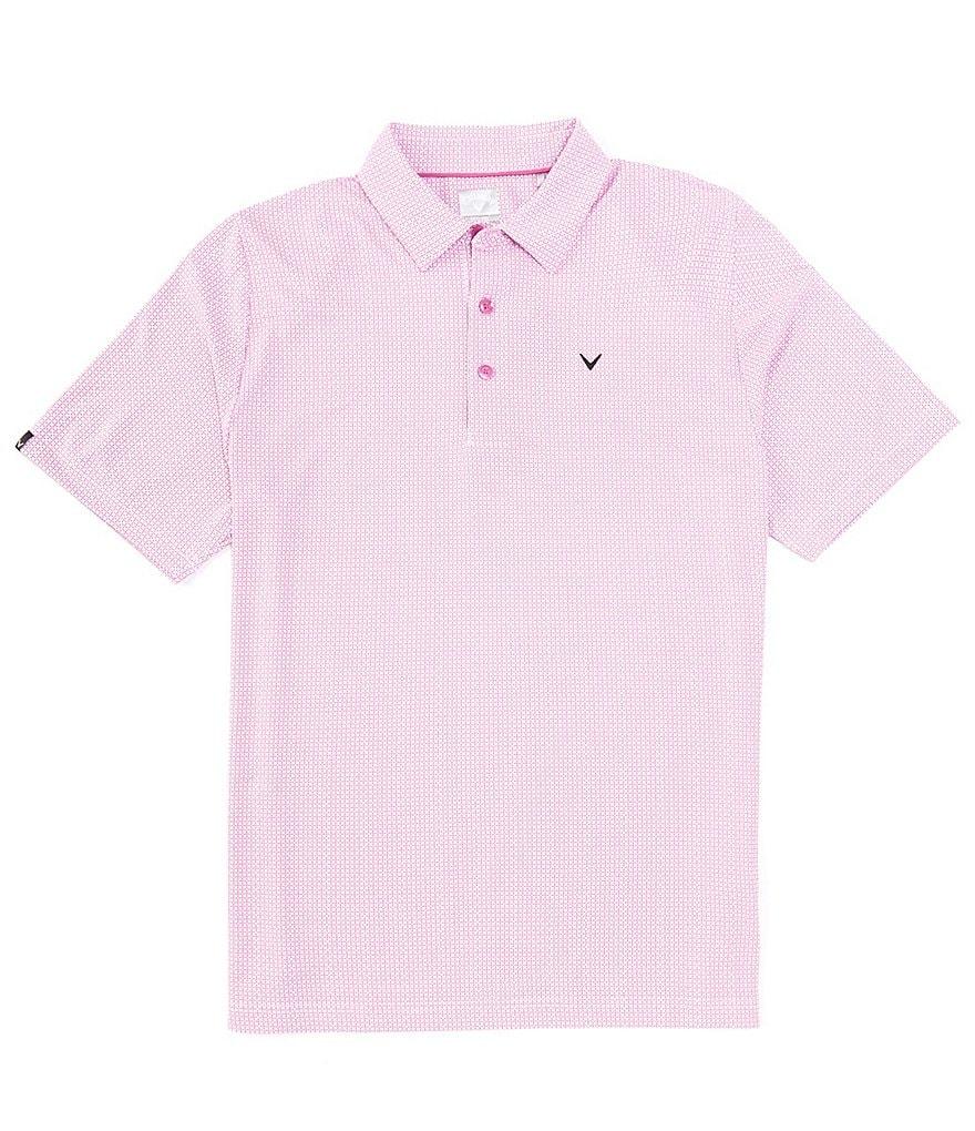 Callaway Chevron Foulard Print Short Sleeve Golf Polo Shirt Product Image