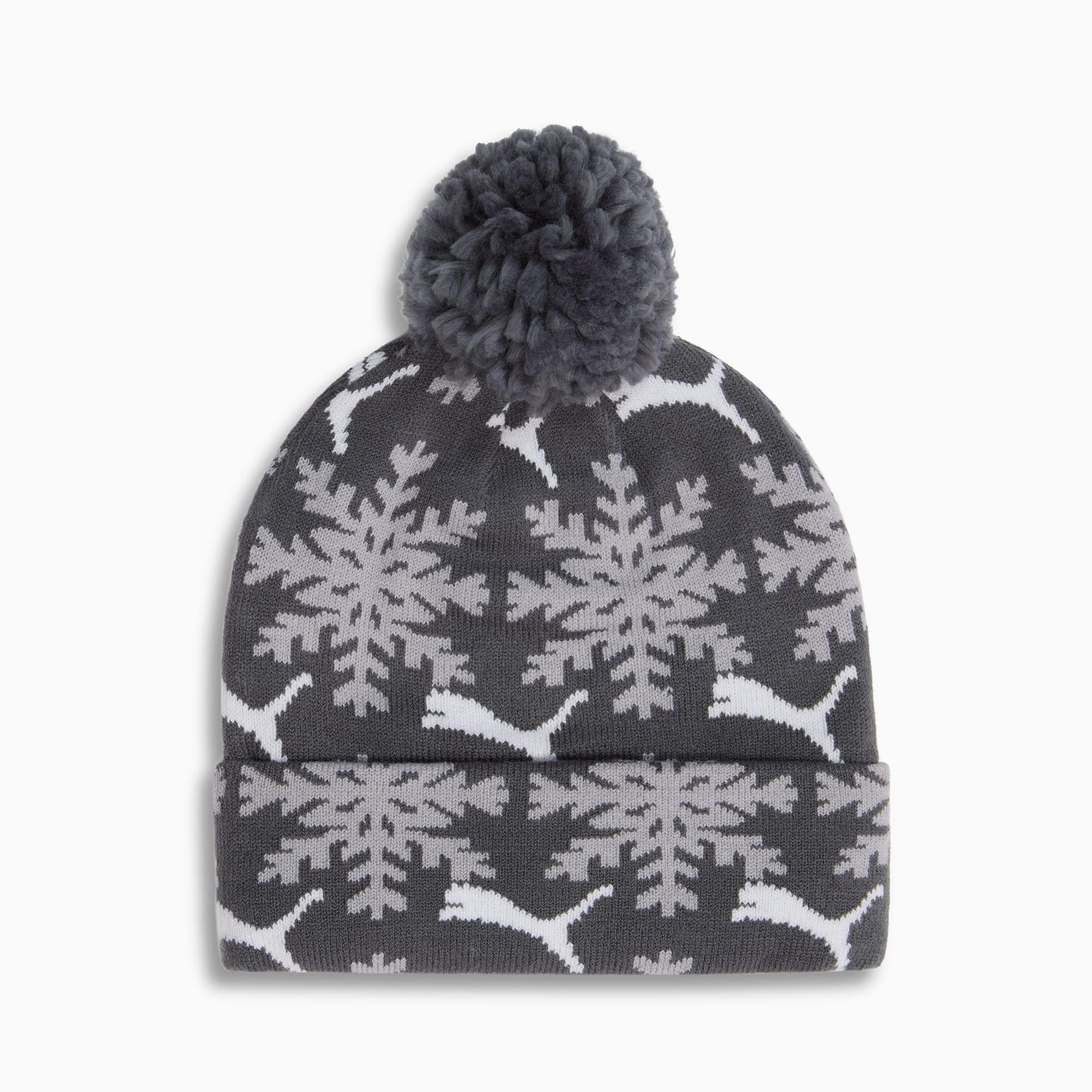 Fair Isle Winter Pom Pom Snowflake Beanie Product Image