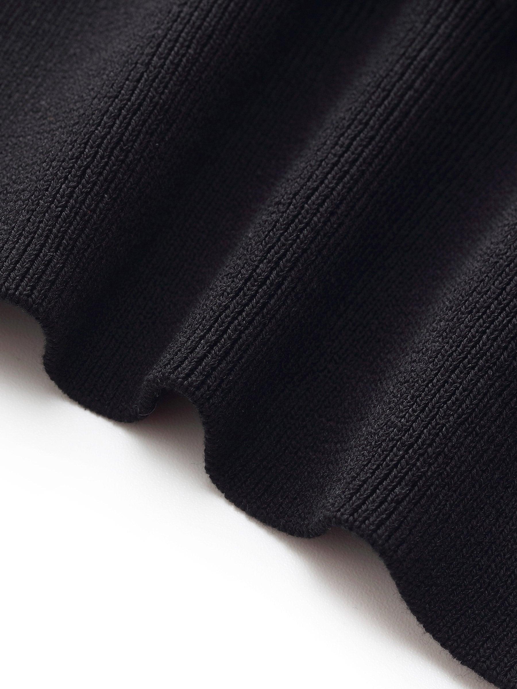 Tencel Blend Contrast Trim Women Knit Top Product Image