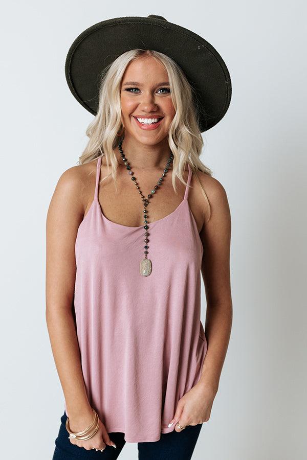 Laughter In The Air Shift Tank In Violet Product Image