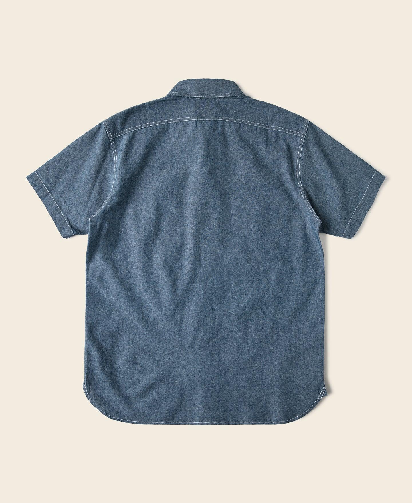 Chambray Short Sleeve Work Shirt Product Image
