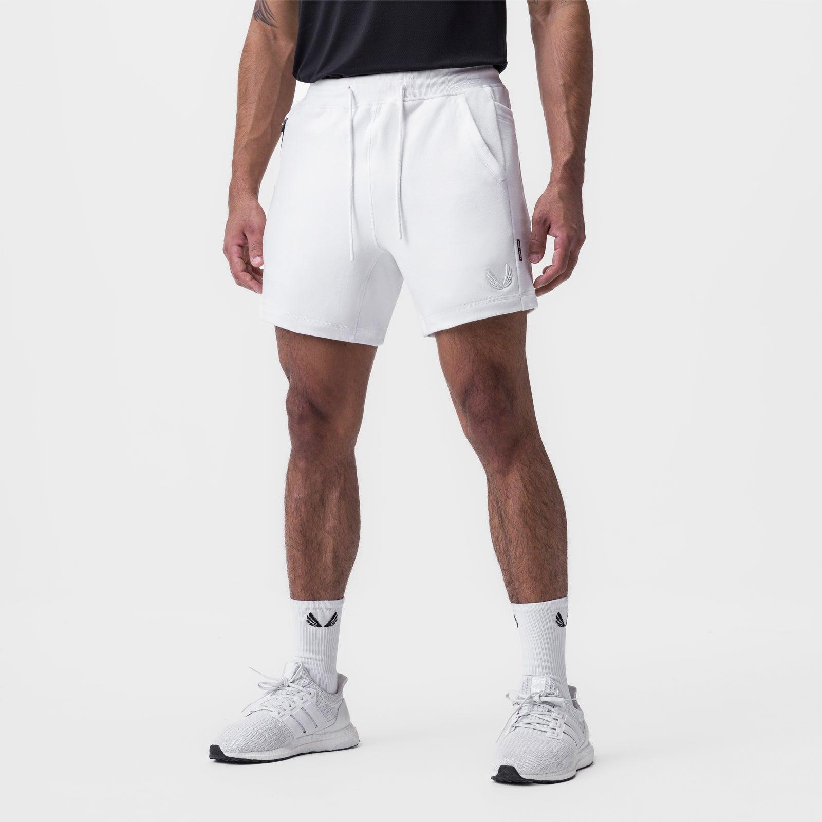 0867. Tech-Terry™ Sidelock Sweat Short - White Product Image