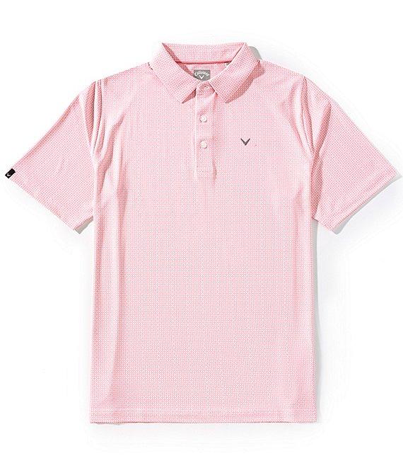 Callaway Chevron Foulard Print Short Sleeve Golf Polo Shirt Product Image