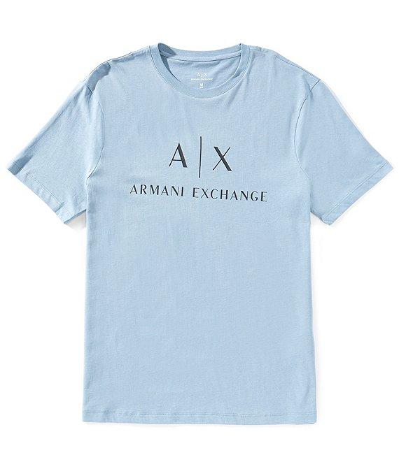 Armani Exchange Slim Fit AX Signature Logo Crew Neck Short Sleeve T-Shirt Product Image