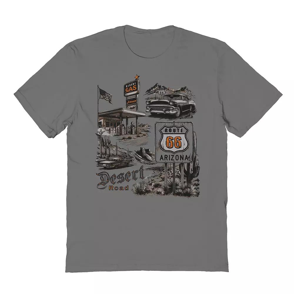 Men's Arizona Desert Road Graphic Tee, Size: XL, Grey Product Image