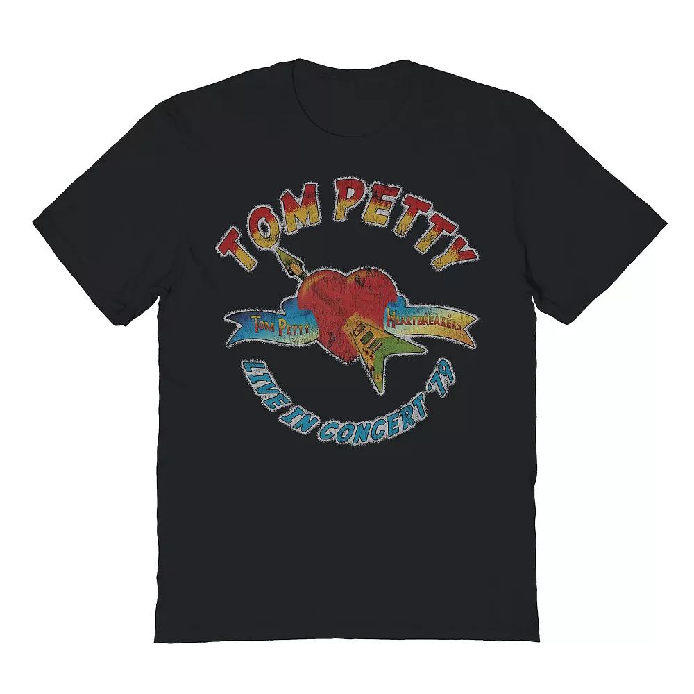 Men's Tom Petty Live in '79 Graphic Tee, Size: Medium, Black Product Image