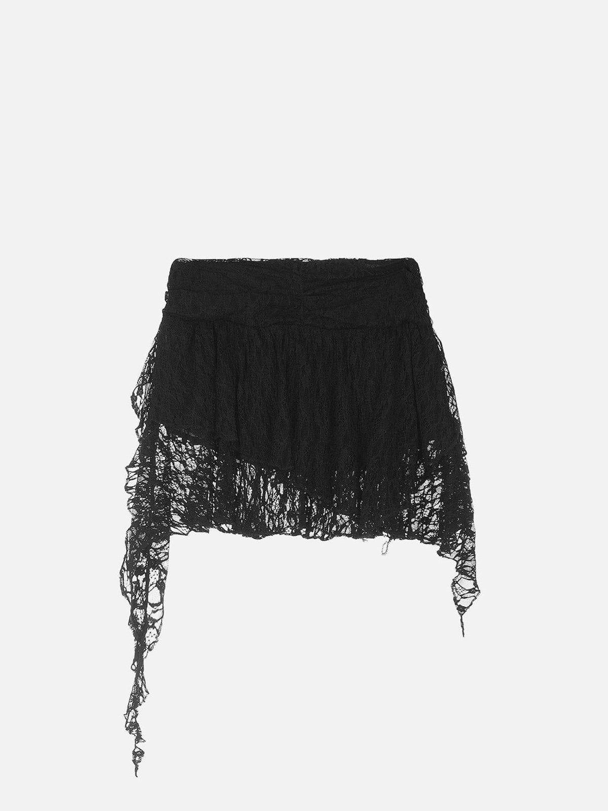Aelfric Eden Irregular Lace Patchwork Skirt Female Product Image