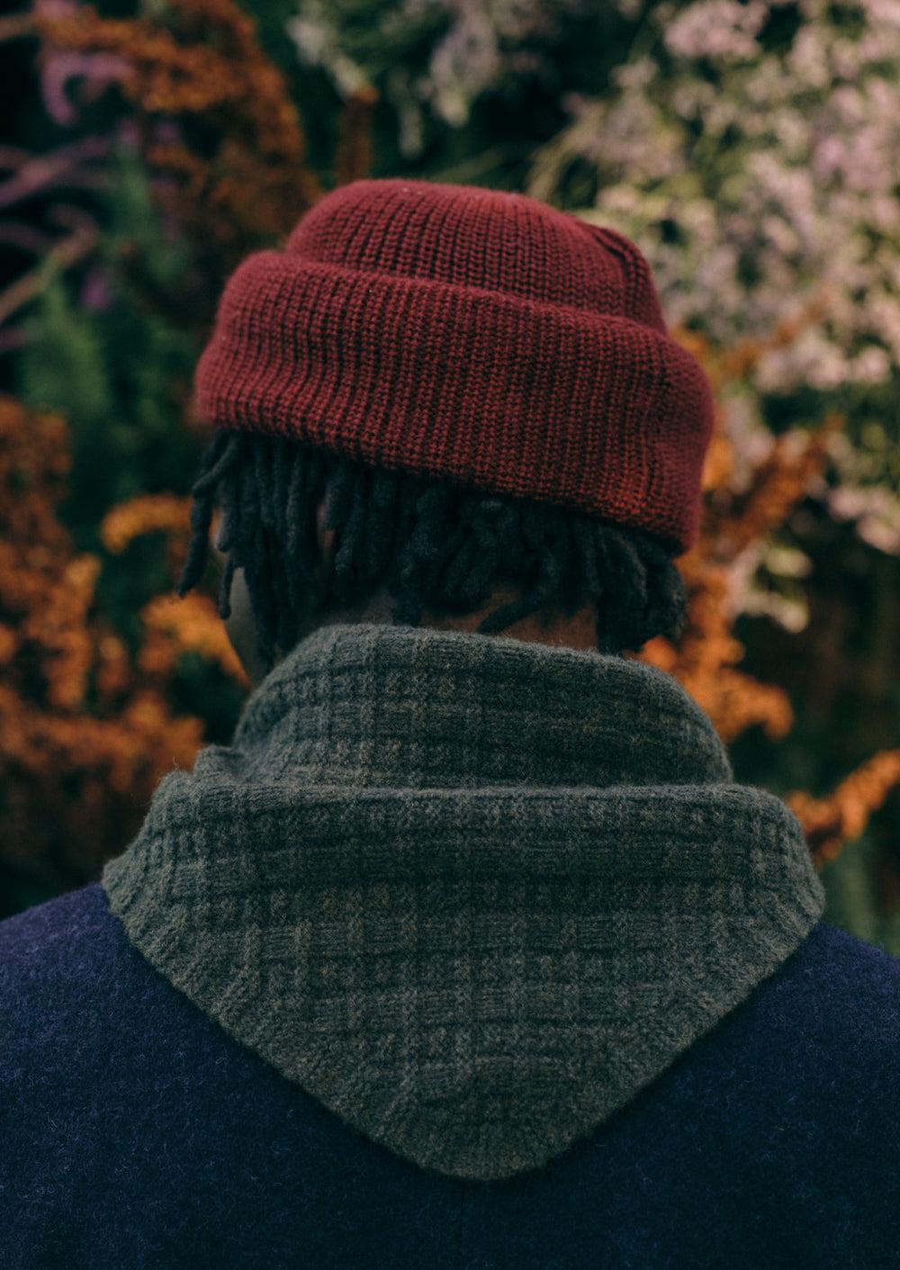Heimat Mechanic Wool Hat | Burgundy Product Image