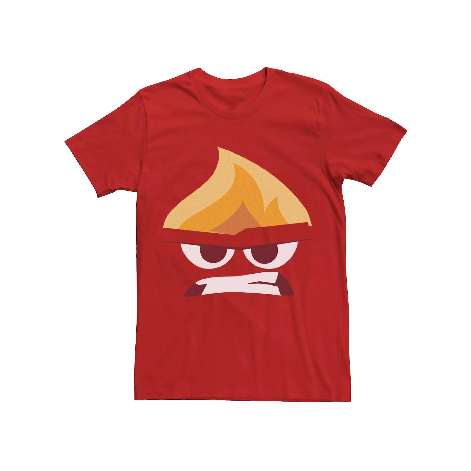 Disney's Inside Out Angry Big Face Costume Men's Tee, Size: Medium, Red Product Image