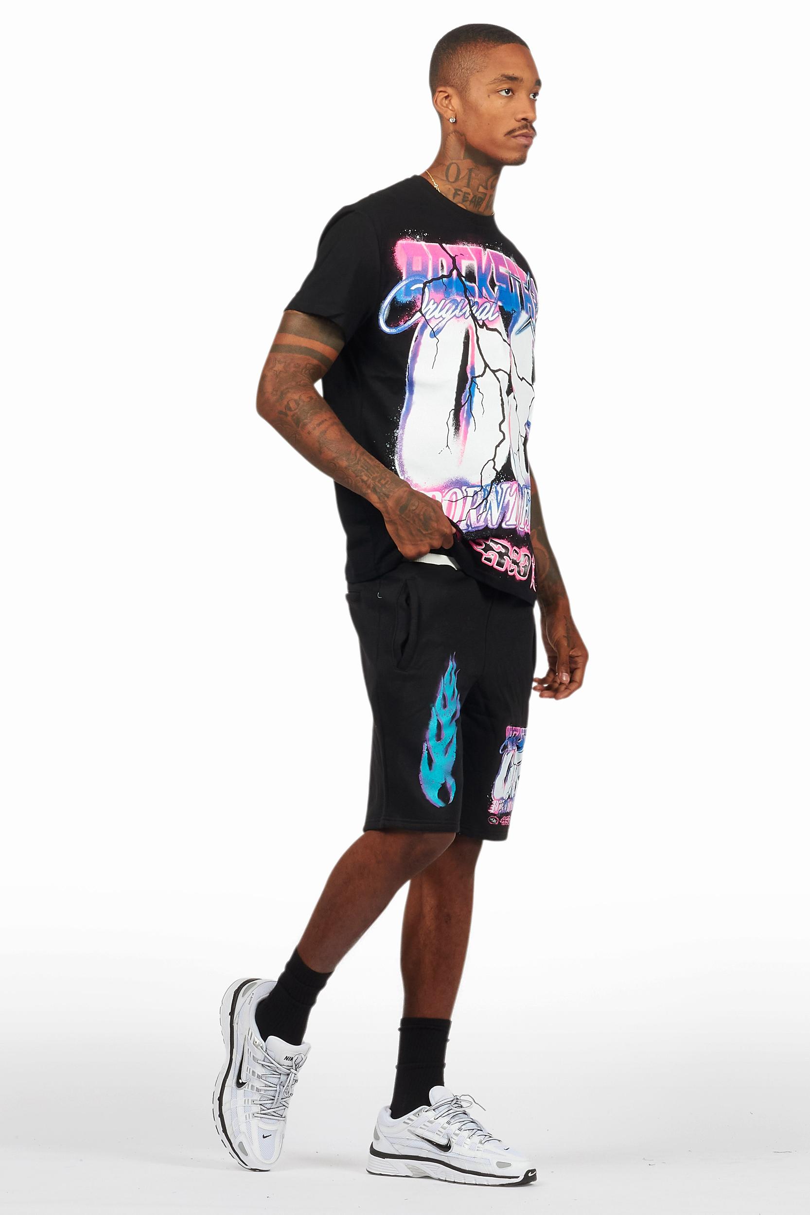 Mambo Black Short Set Male Product Image