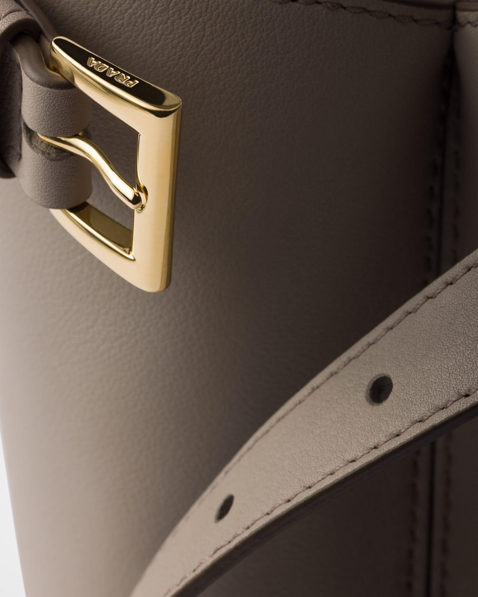 Prada Buckle Medium Leather Handbag with Double Belt Product Image