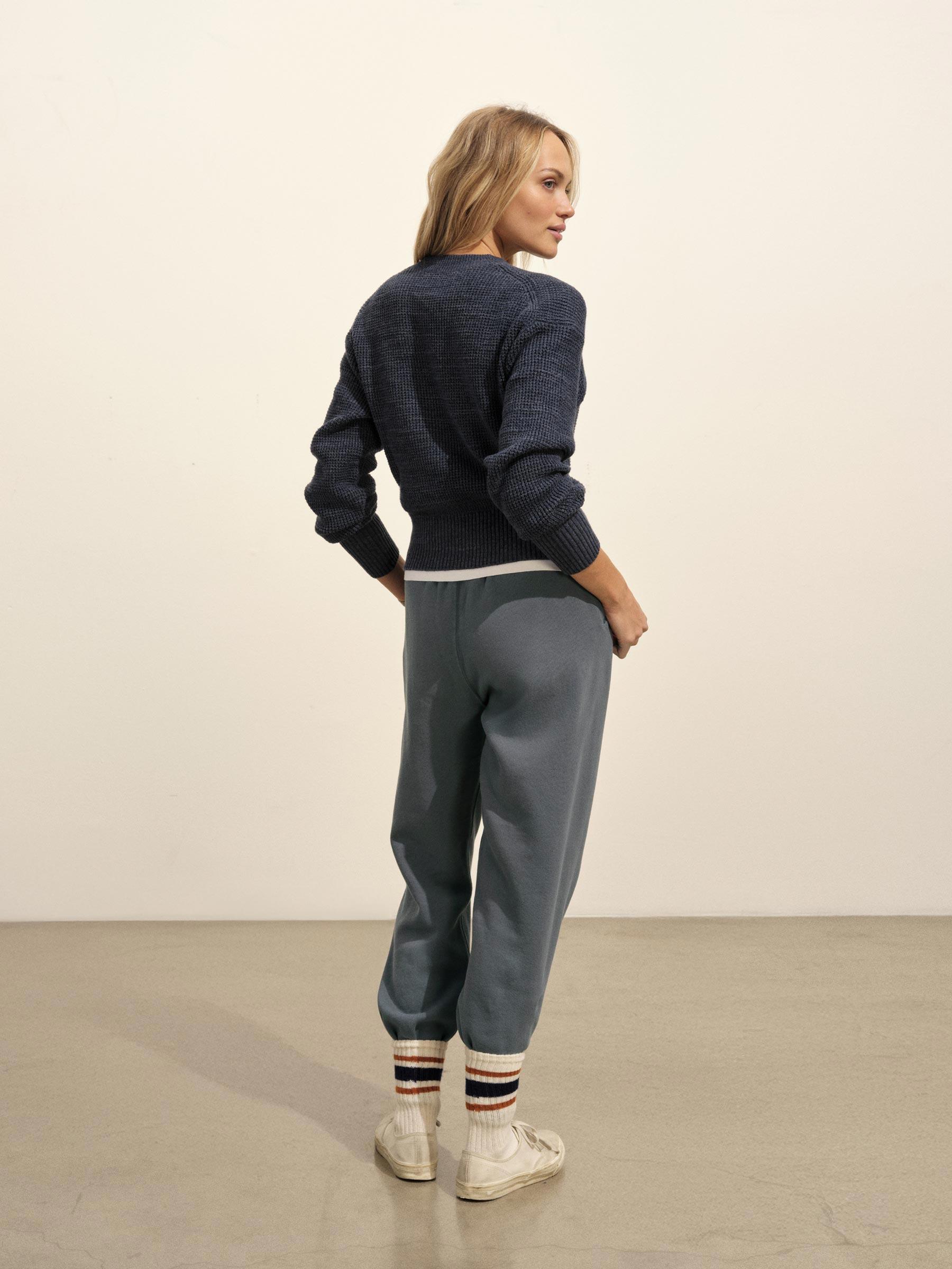 Marled Navy Heather Seafarer Shrunken Crew Product Image