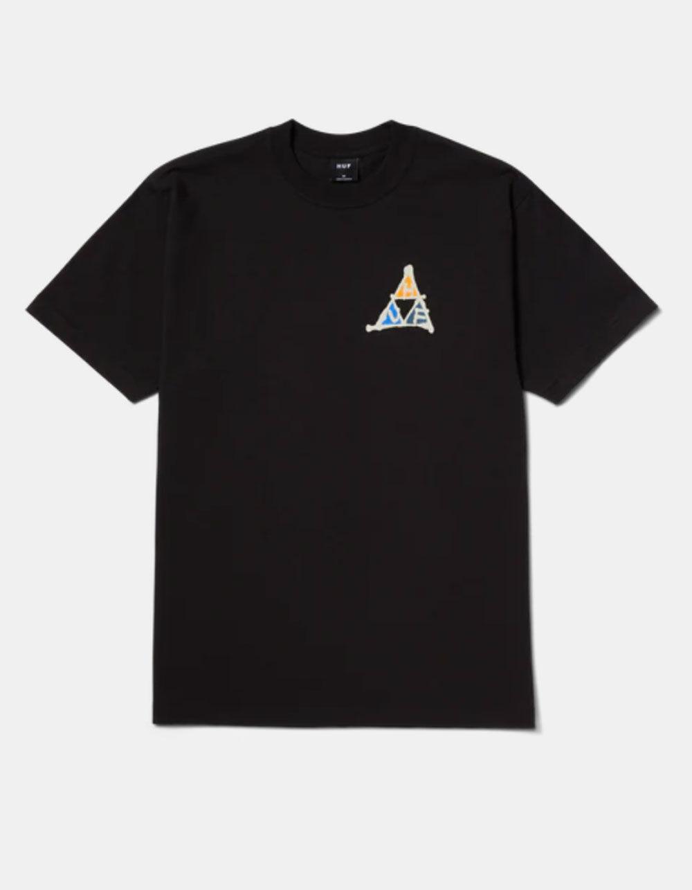 HUF No-Fi Triple Triangle Mens Tee - BLACK Product Image