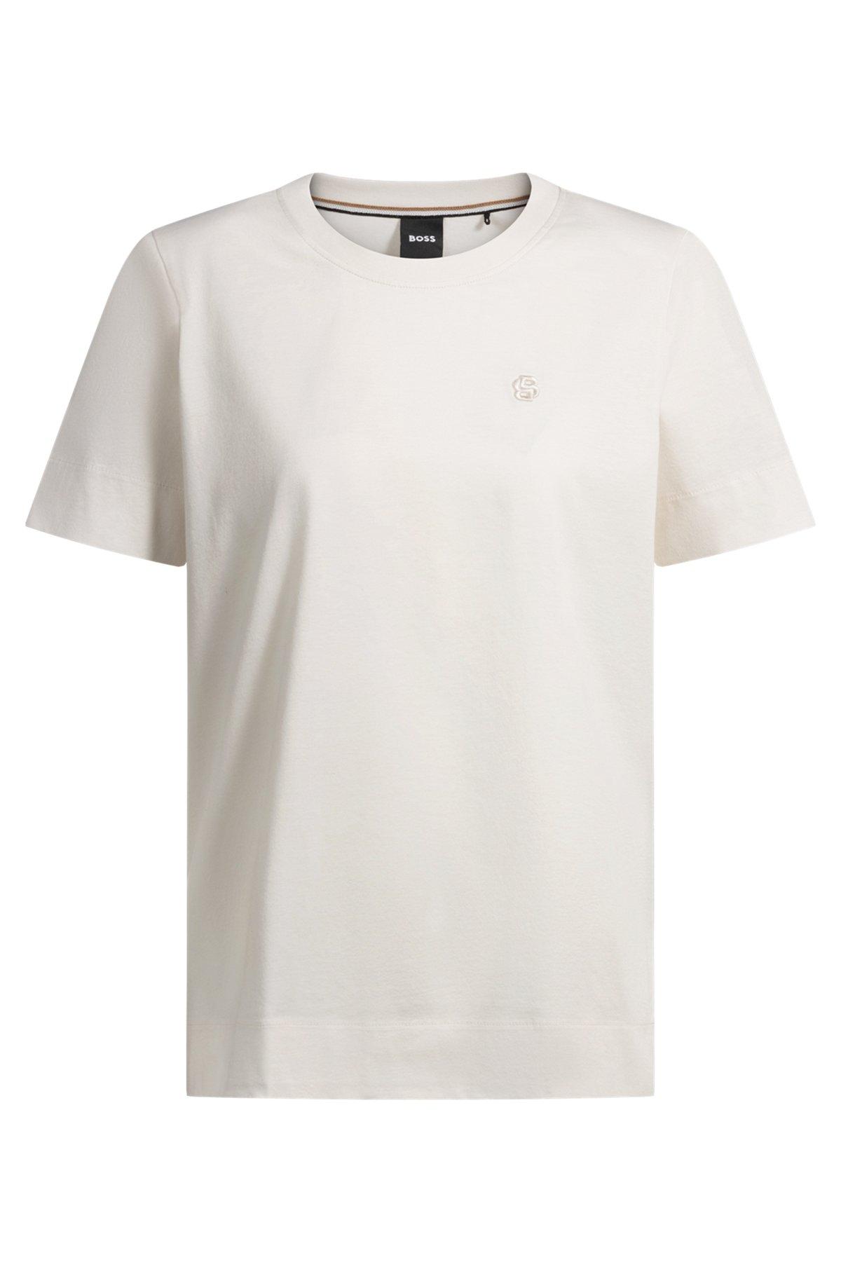 Mercerized-cotton T-shirt with Double B monogram Product Image