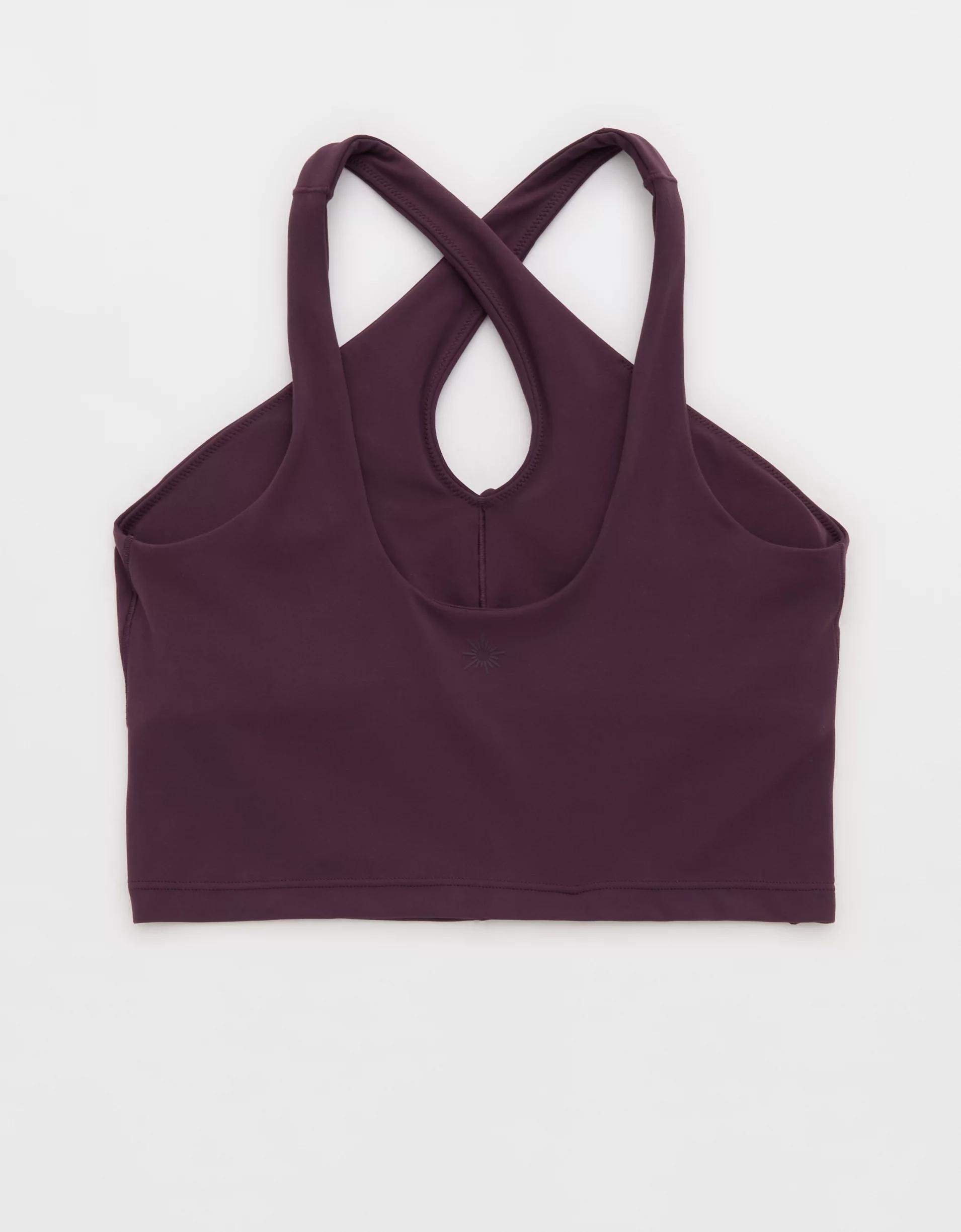 OFFLINE By Aerie Real Me XTRA Criss Cross High Neck Sports Bra Product Image
