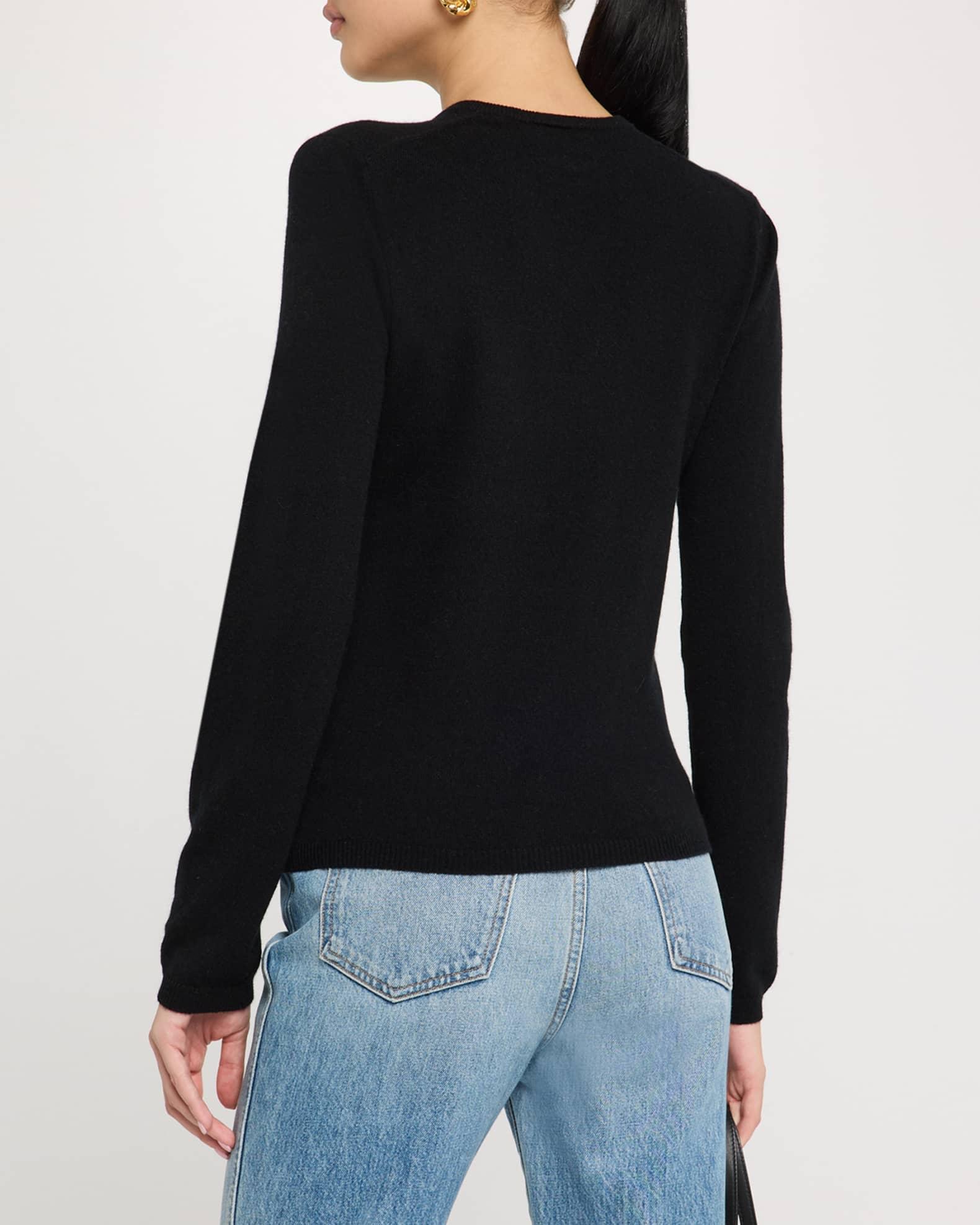 Cutout V-Neck Cashmere-Blend Pullover Product Image