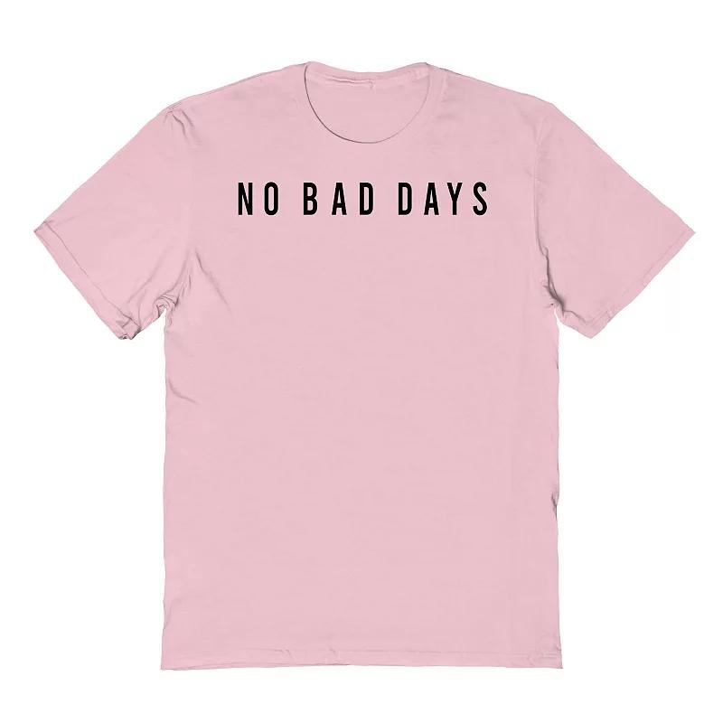 Men's No Bad Days Graphic Tee, Size: XL, Light Pink Product Image