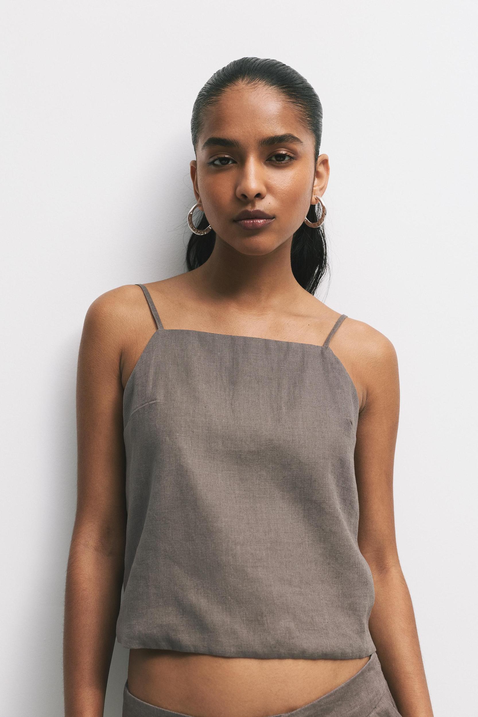 100% linen top Product Image