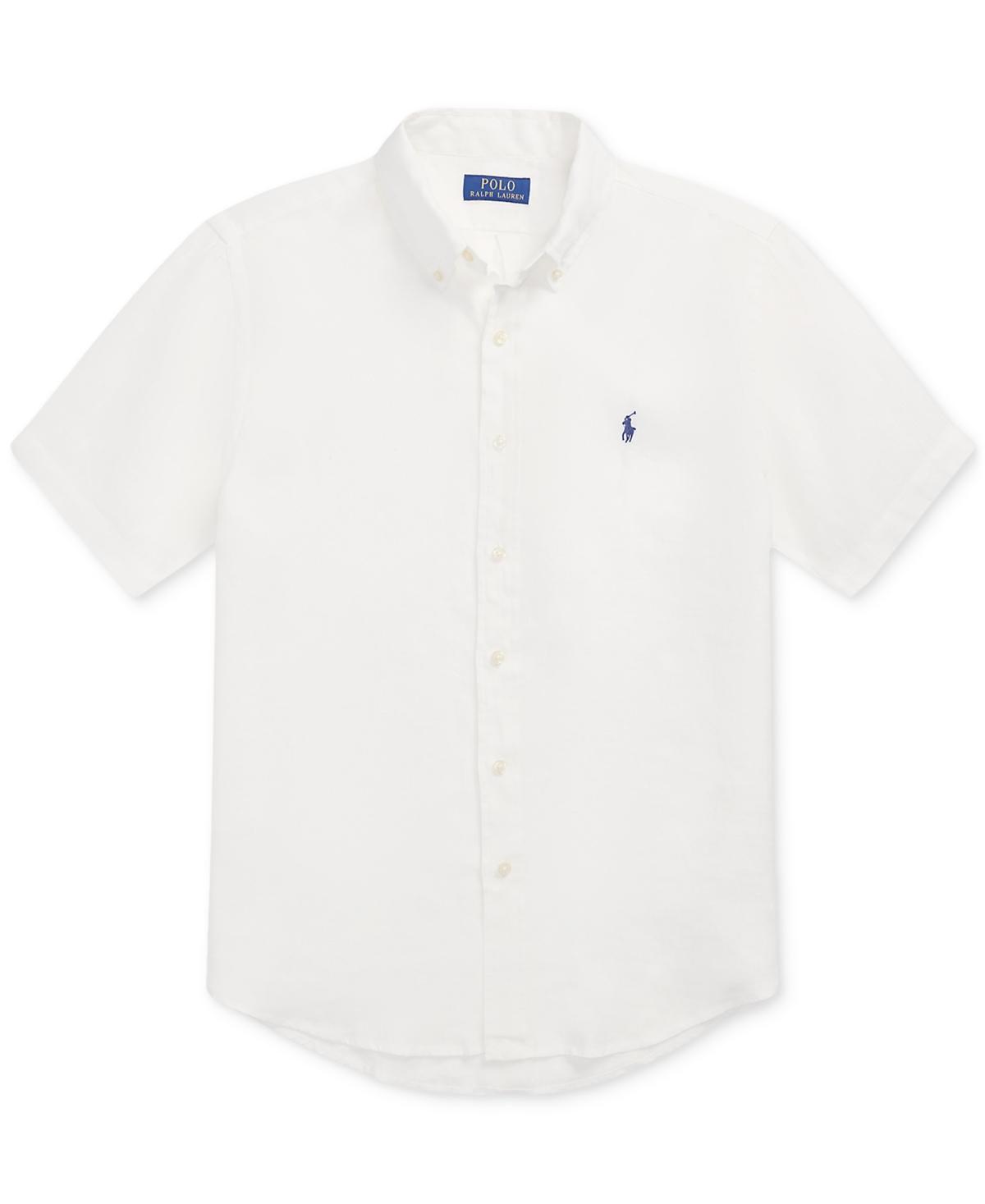 POLO RALPH LAUREN Camicia In Popeline Stretch Slim-fit Shirt In Bianco Product Image