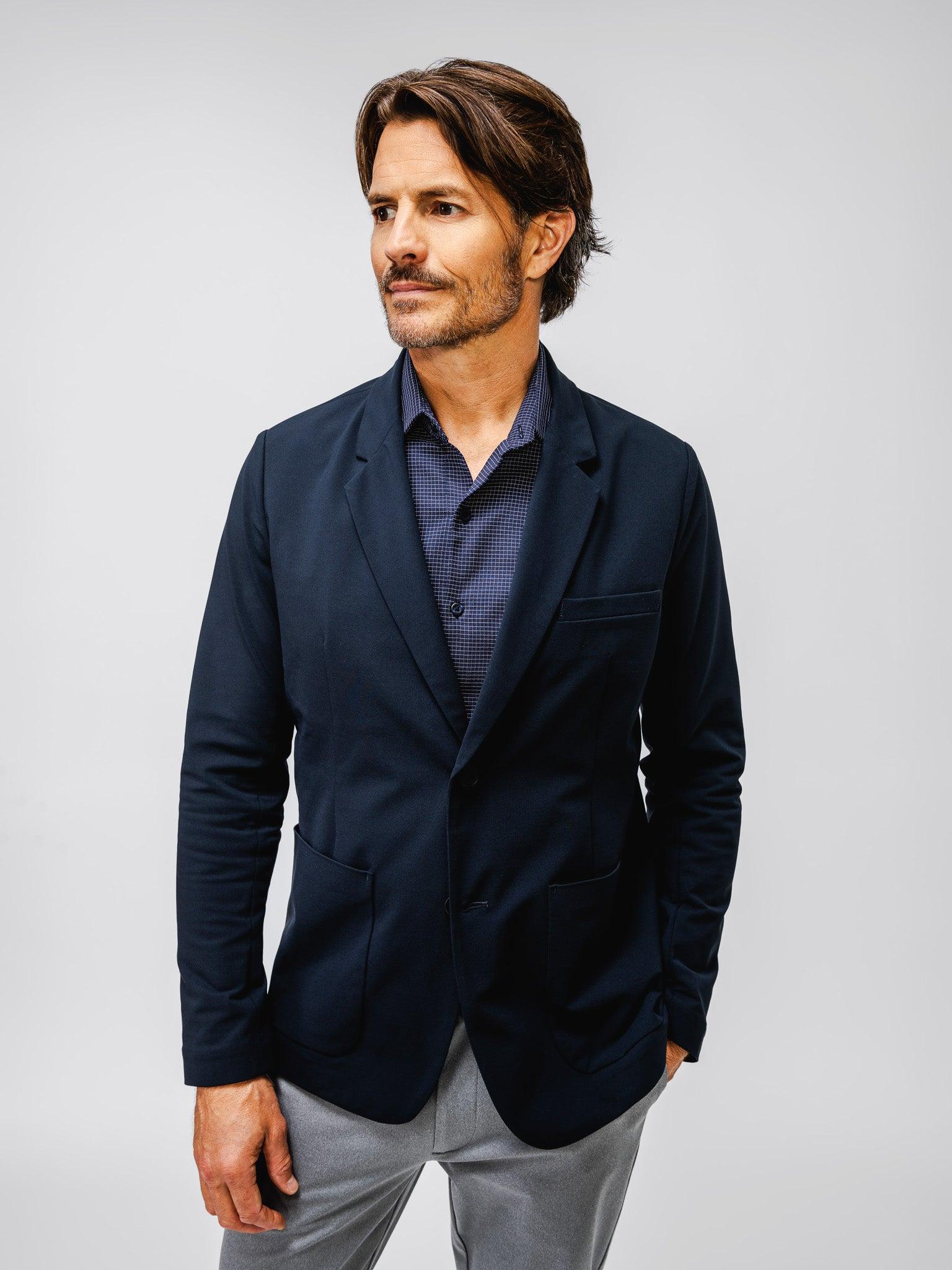 Men's Kinetic Blazer - Navy Solid Male Product Image