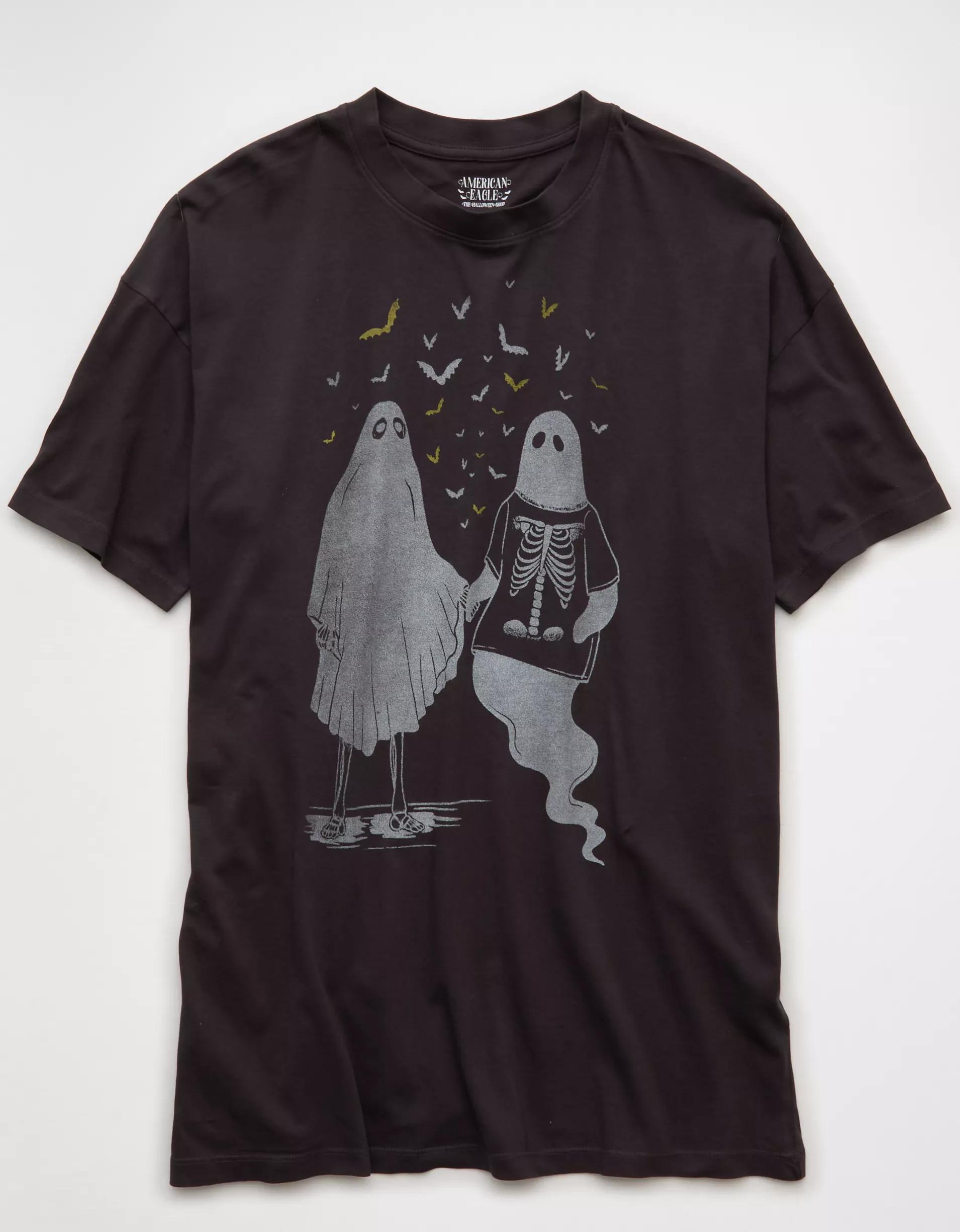 AE Oversized Halloween Graphic T-Shirt Product Image