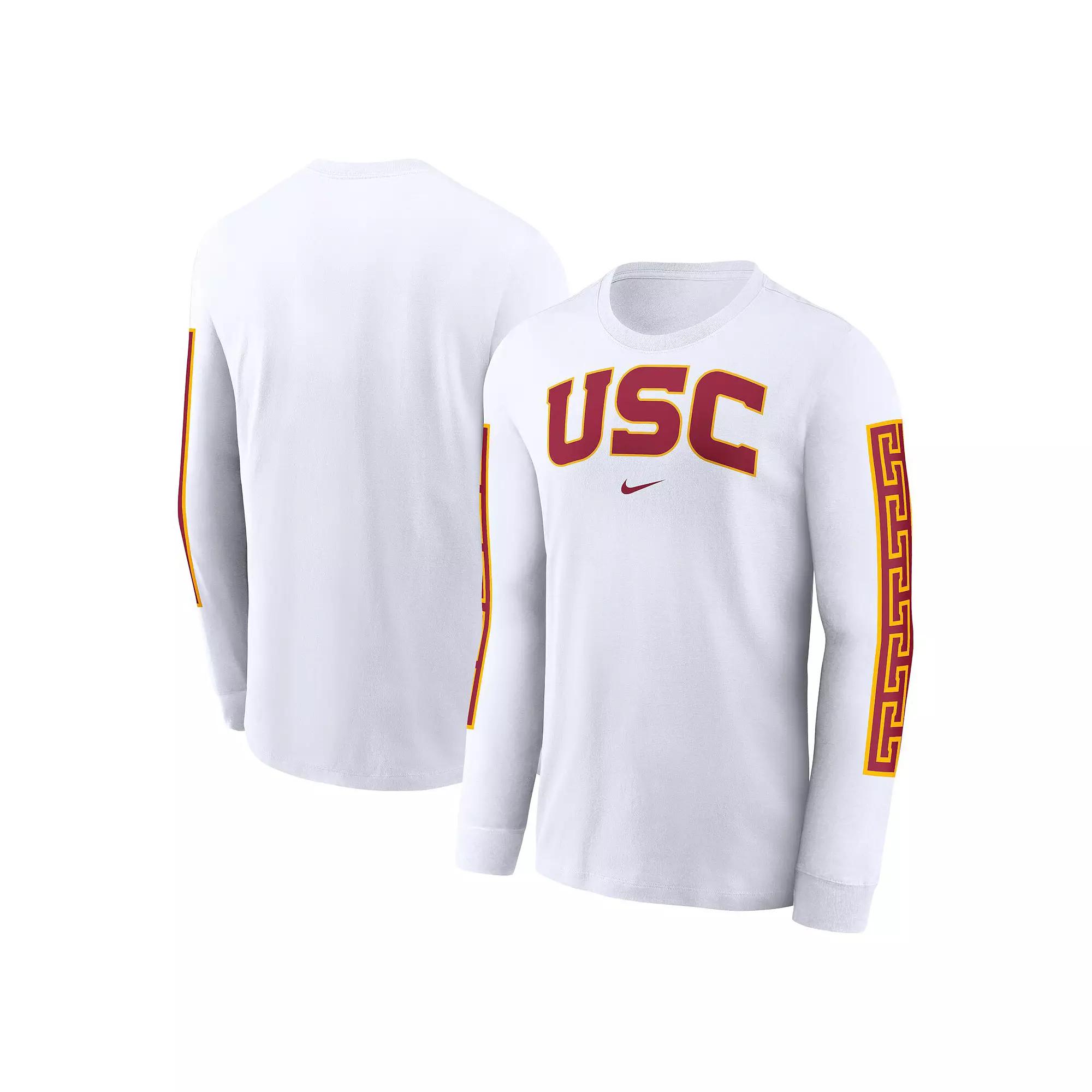 Men's Nike White USC Trojans Local Spirit Slogan Long Sleeve T-Shirt,  Product Image