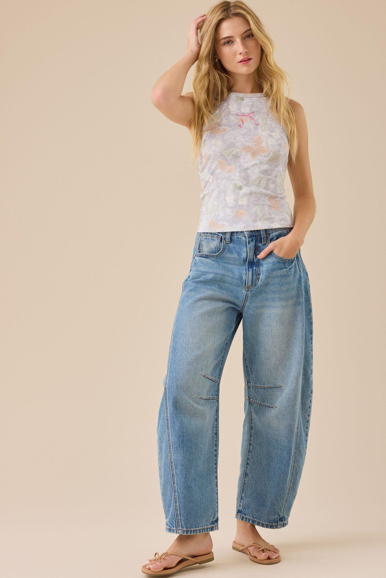 Embroidered Bow Camo Tank Product Image