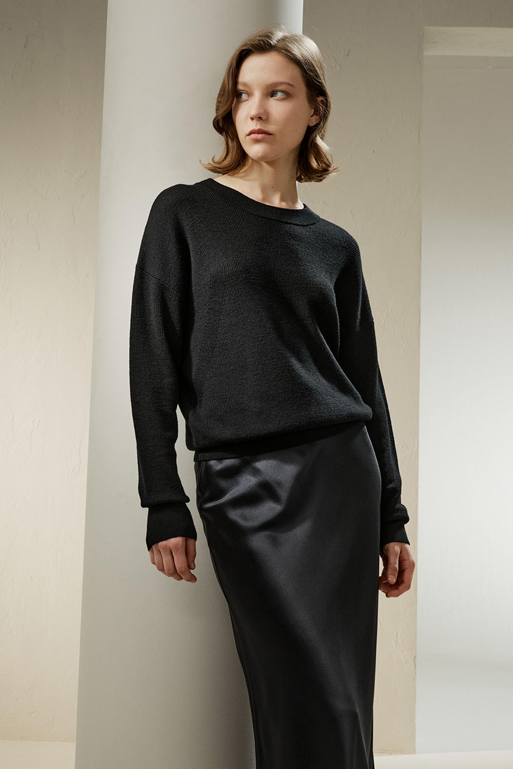 Ultra-fine Merino Wool Crewneck Sweater Product Image