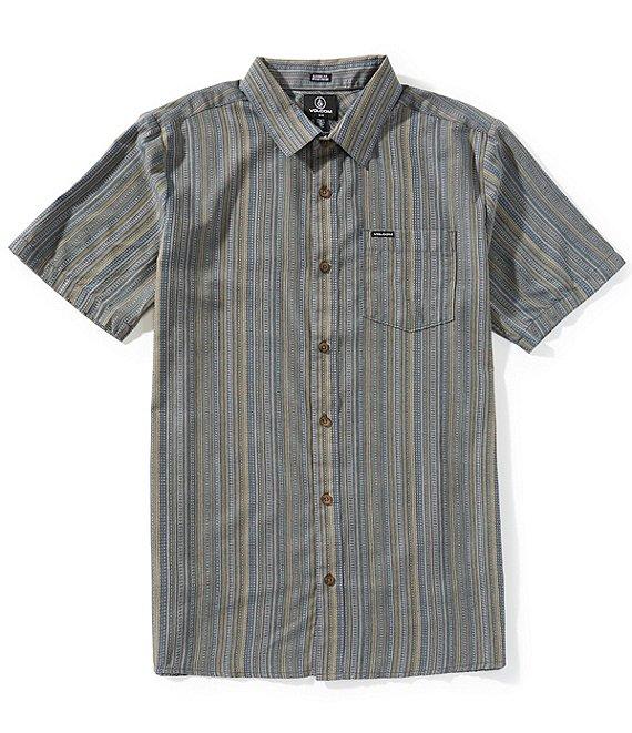Volcom Jahstripe Short Sleeve Woven Shirt Product Image