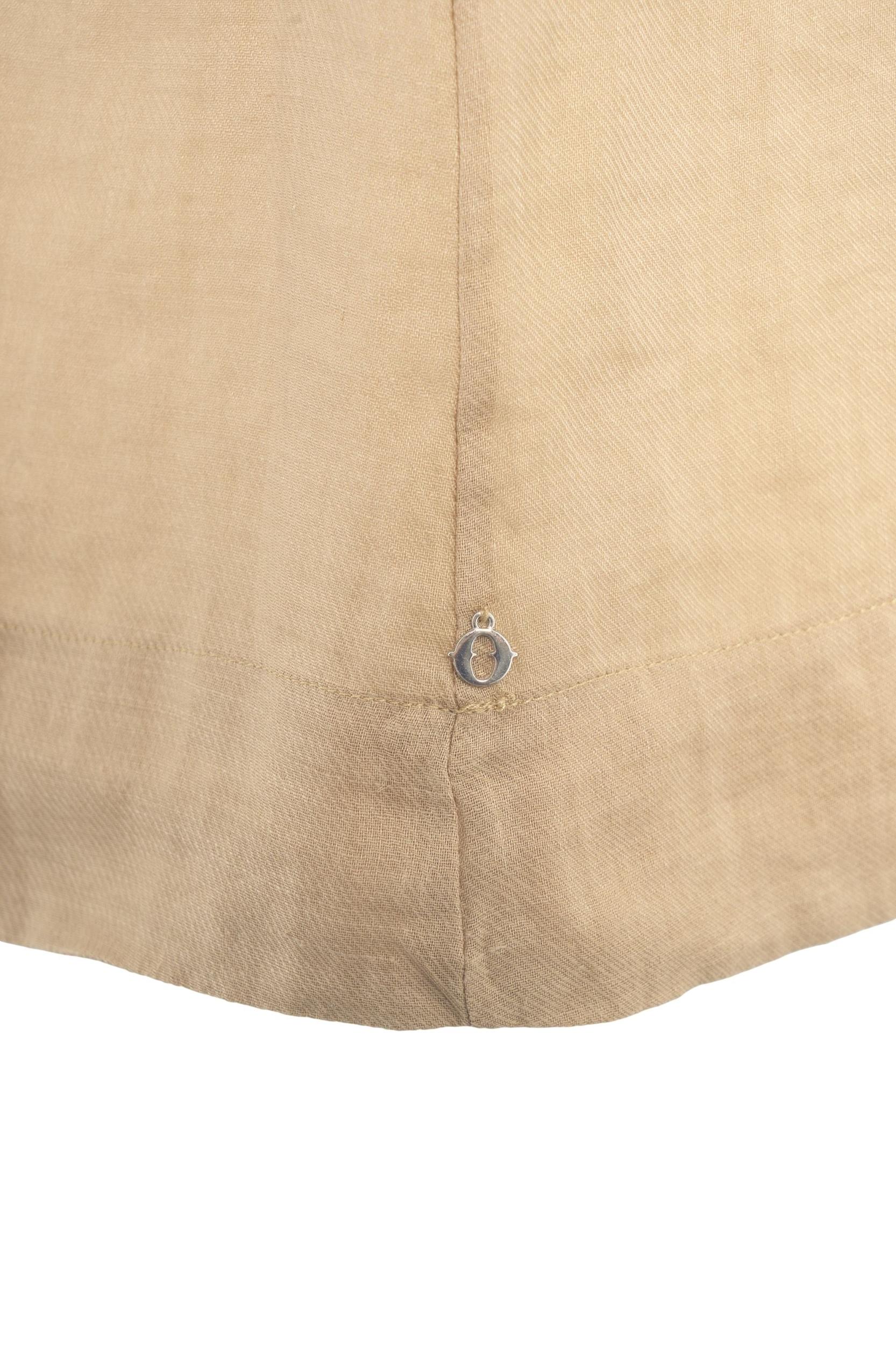 Ramie blouse with ruffles Product Image