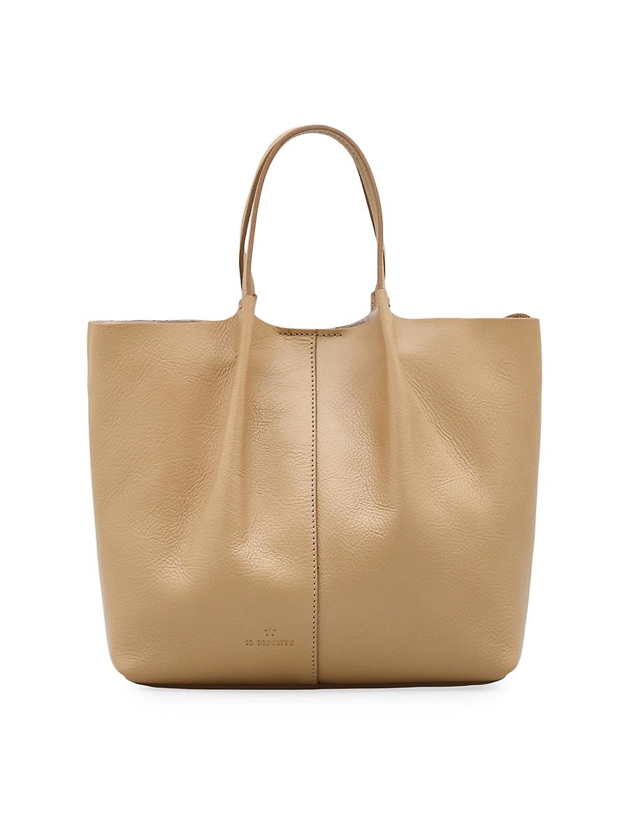 Womens Nina Leather Tote Bag Product Image