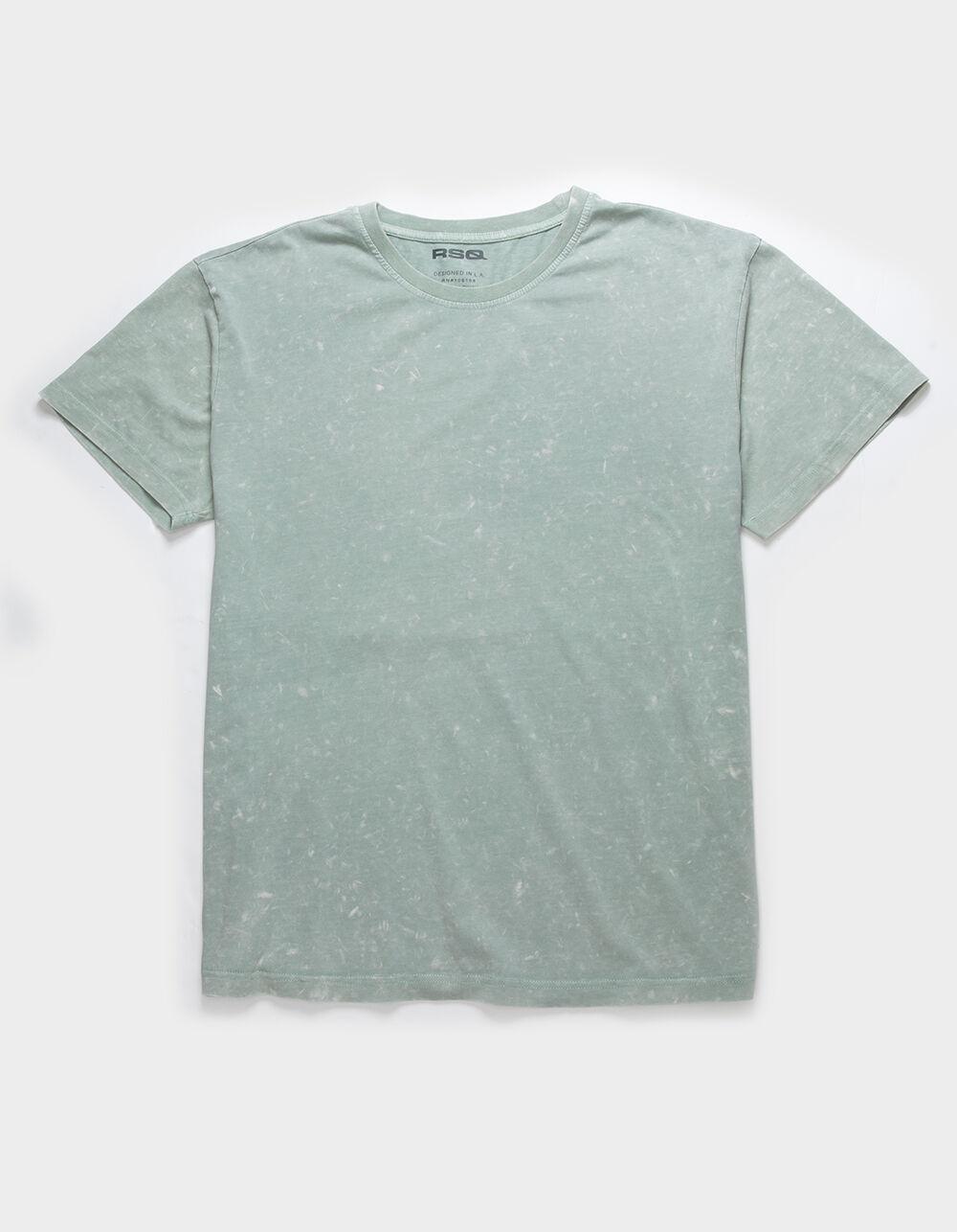 RSQ Mens Acid Wash Oversized Tee - KHAKI Product Image
