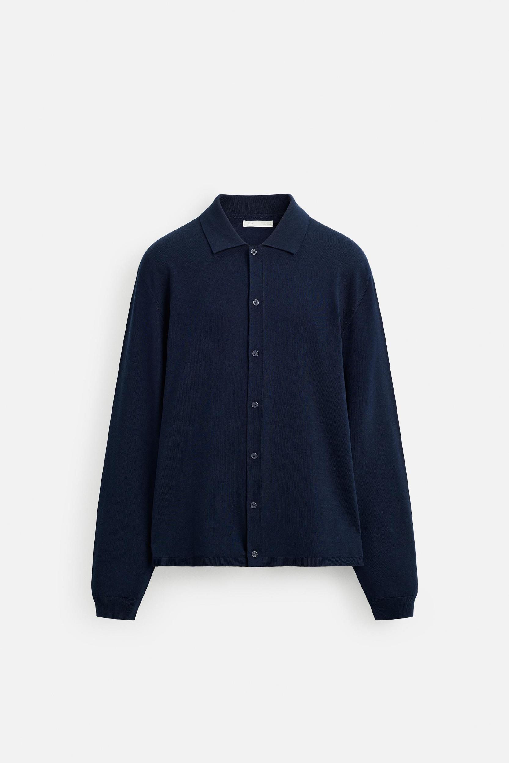 LYOCELL BLEND KNIT SHIRT Product Image