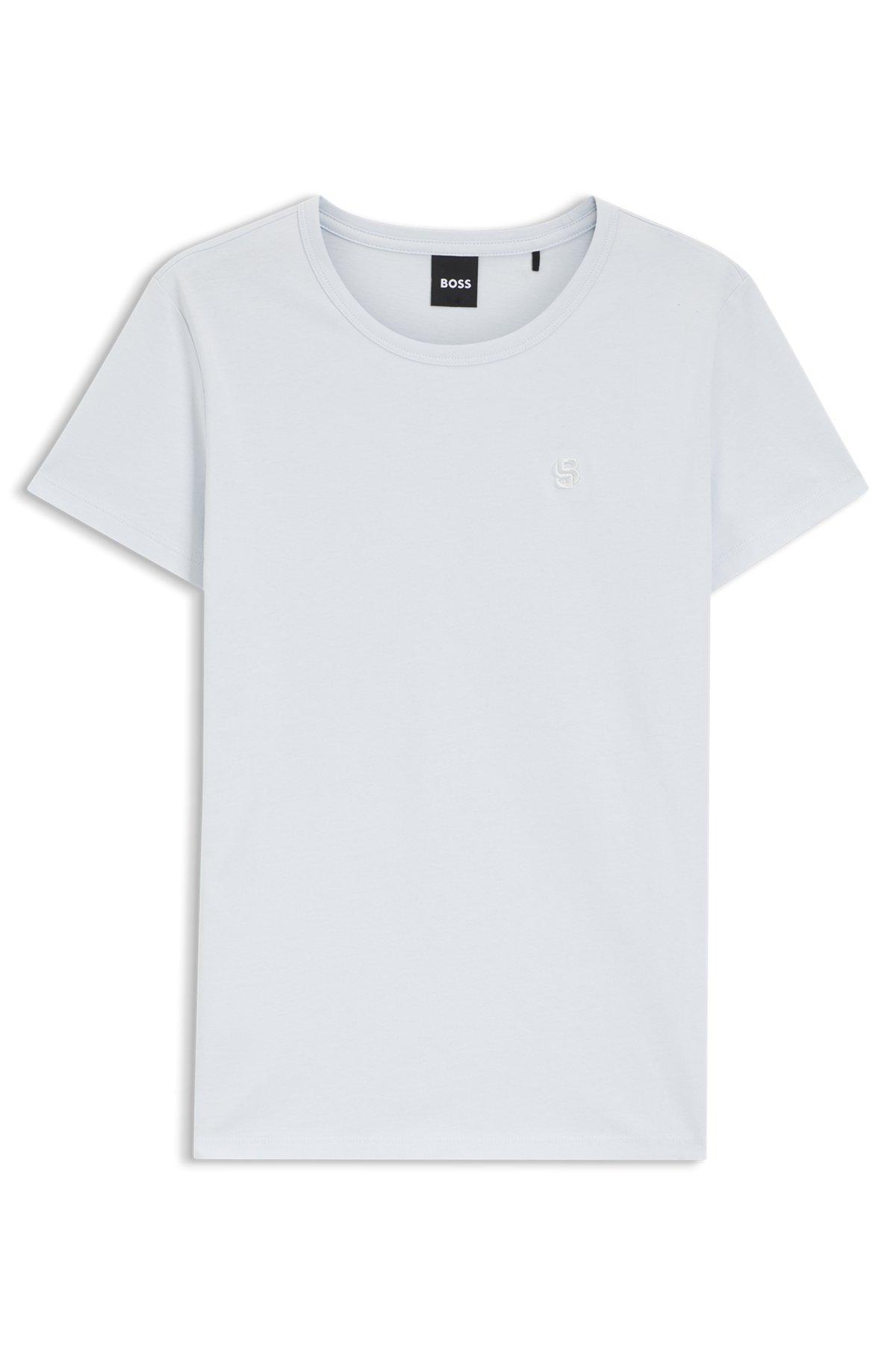 Cotton-jersey slim-fit T-shirt with Double B monogram Product Image