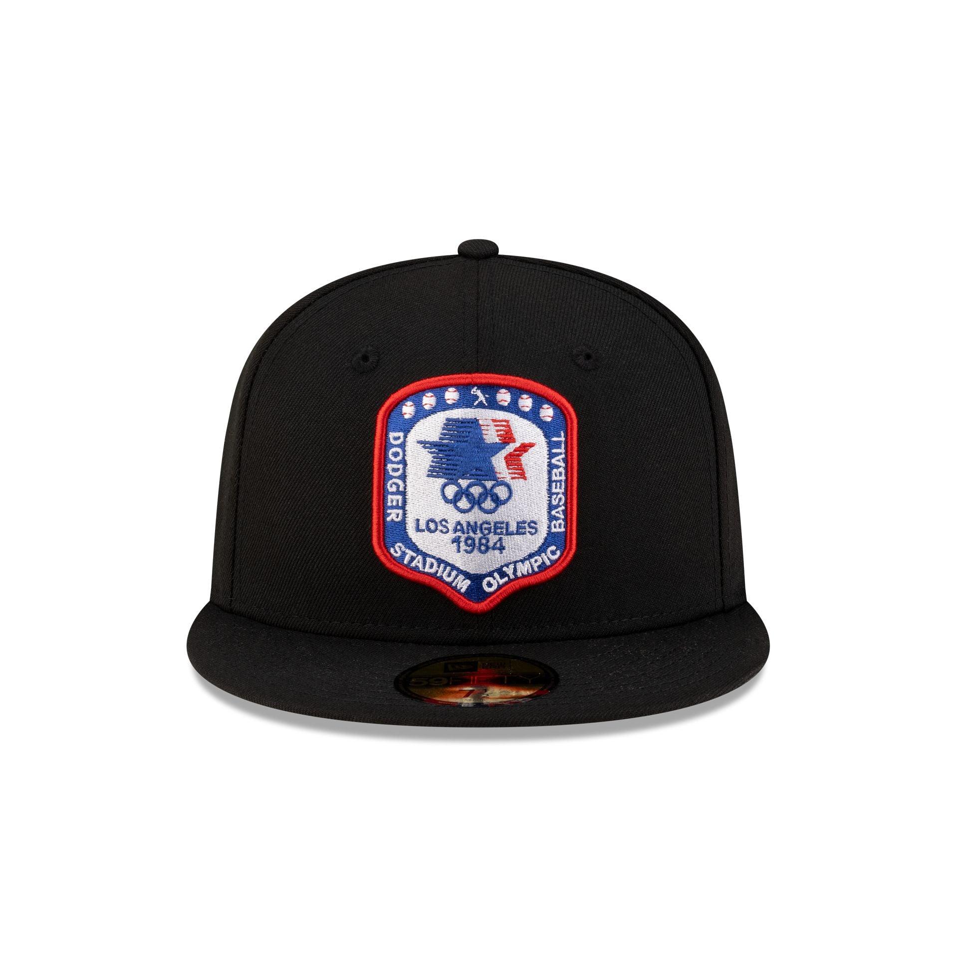 Los Angeles Dodgers 1984 Olympics Black 59FIFTY Fitted Hat Male Product Image