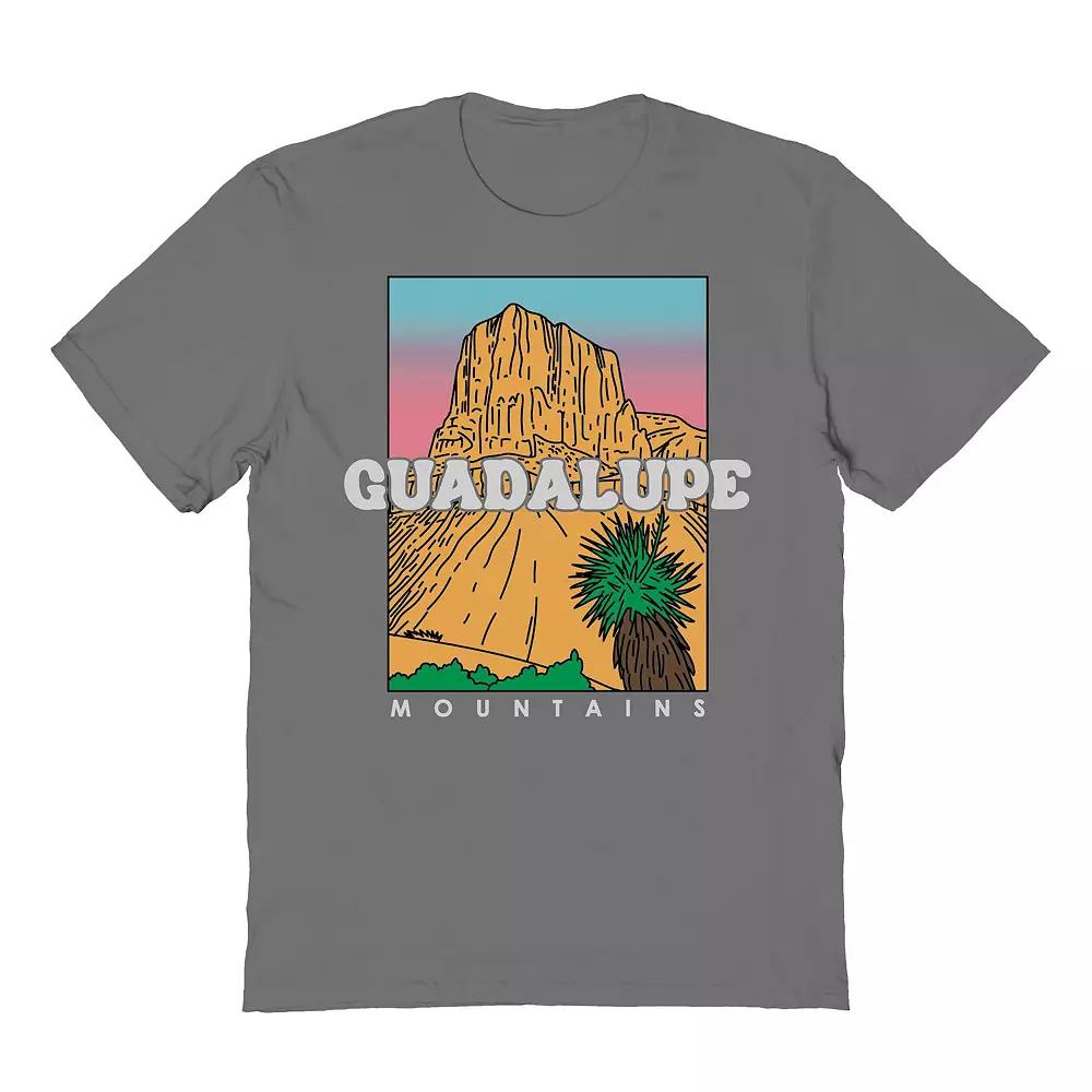 Men's Country Parks Guadalupe Mountains Graphic Tee, Size: XXL, Grey Product Image