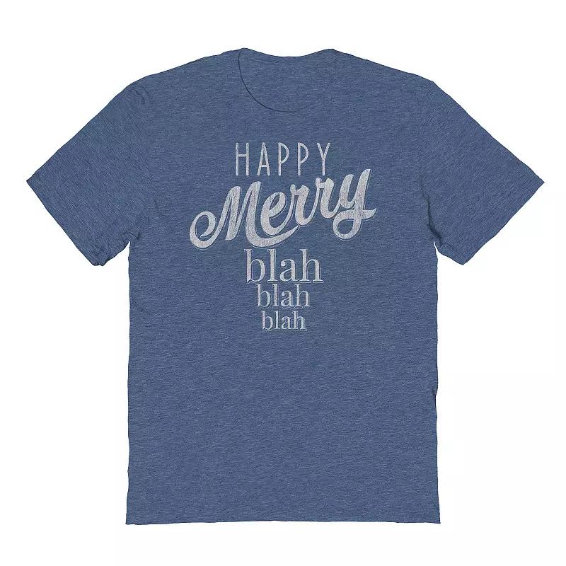 Men's Happy Merry Blah Graphic Tee, Adult Unisex,  Product Image