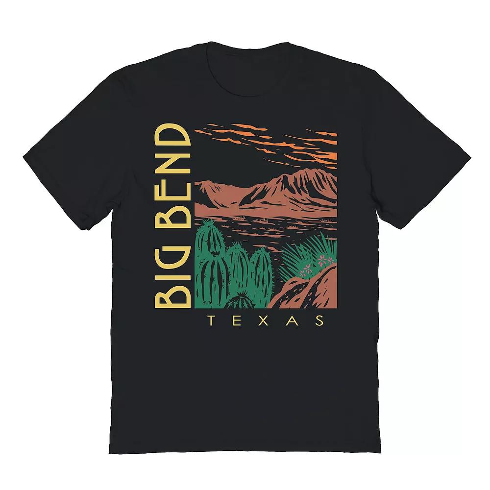 Men's Country Parks Big Bend Texas Graphic Tee, Size: XL, Black Product Image