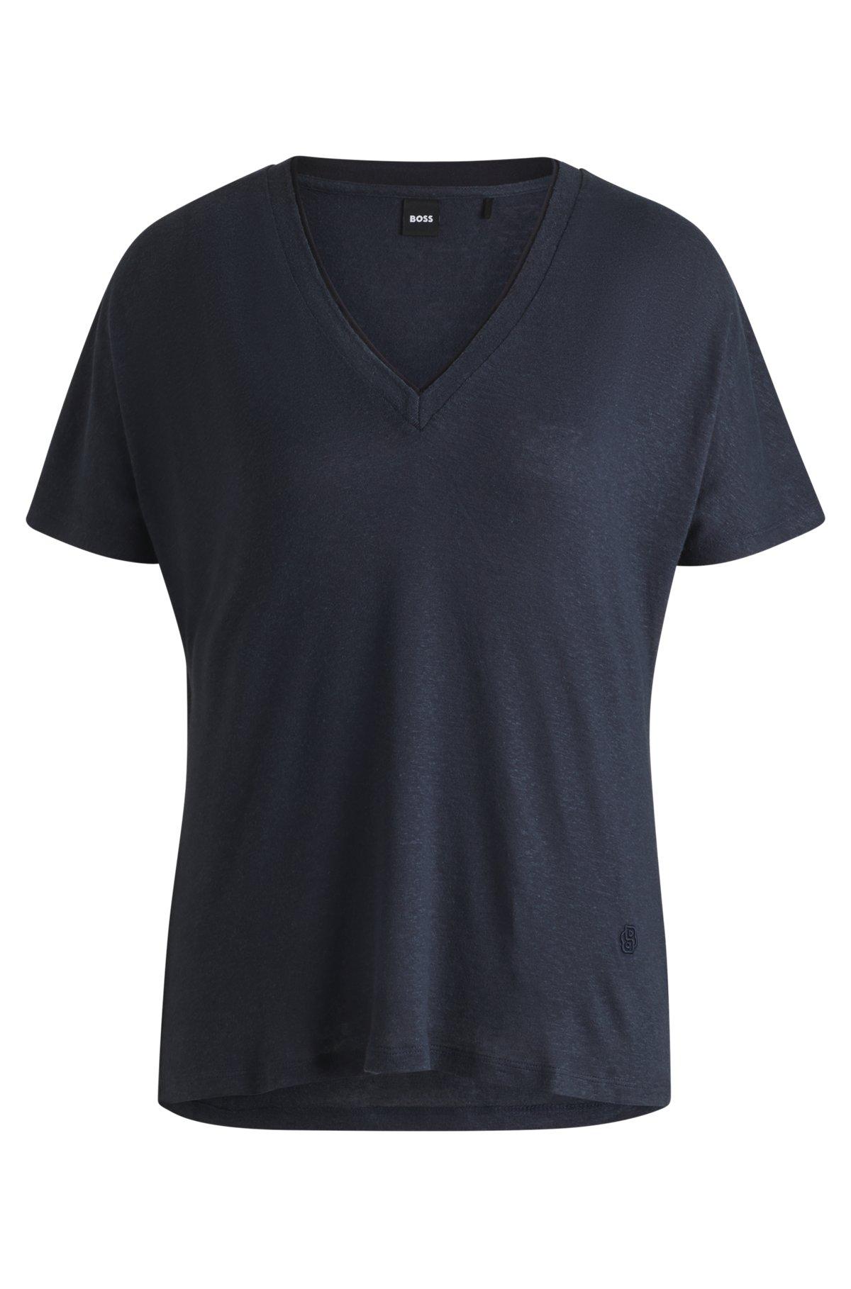 V-neck T-shirt with Double B monogram Product Image