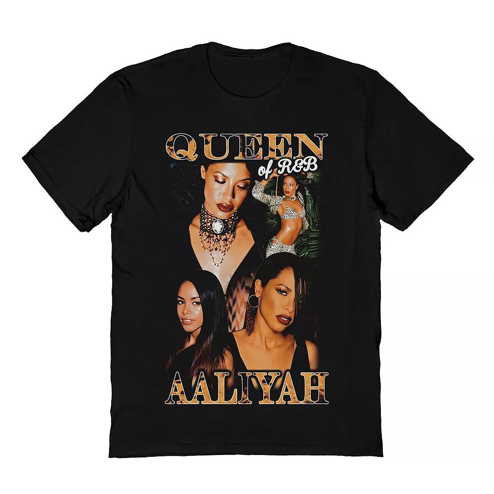 Men's Aaliyah Queen of RB Tee, Size: Medium, Black Product Image