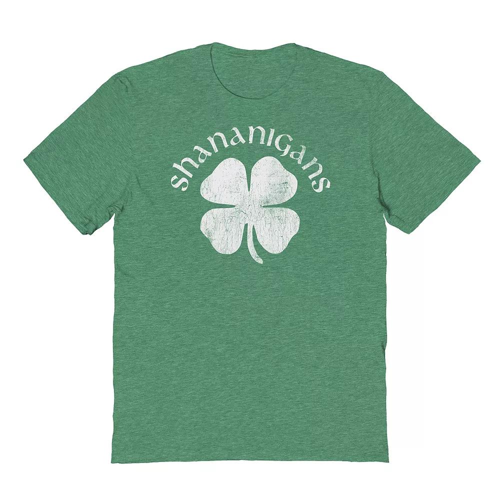 Men's Shananigans Graphic Tee, Size: XL, Grey Irish Green Product Image