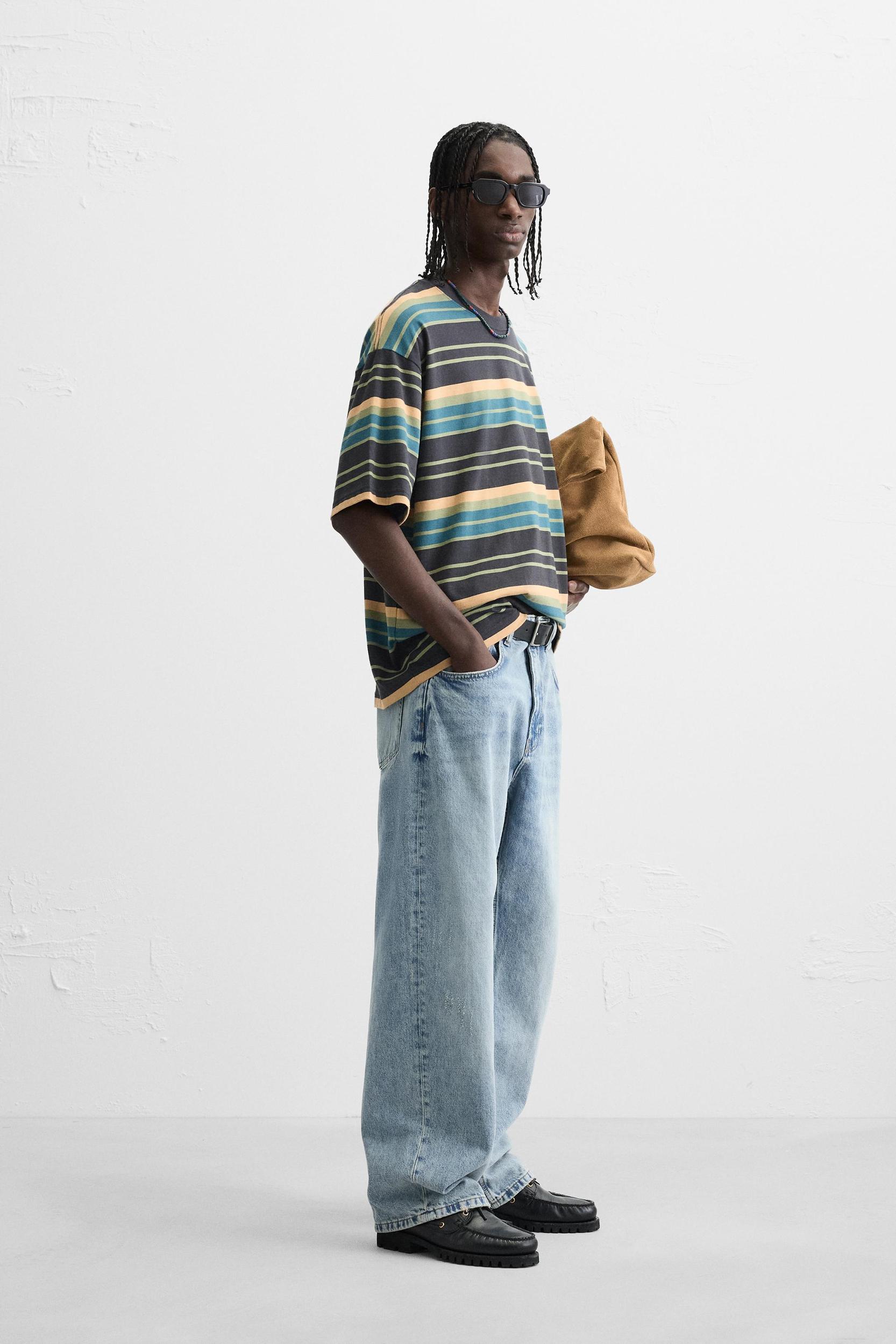 STRIPED JACQUARD T-SHIRT Product Image