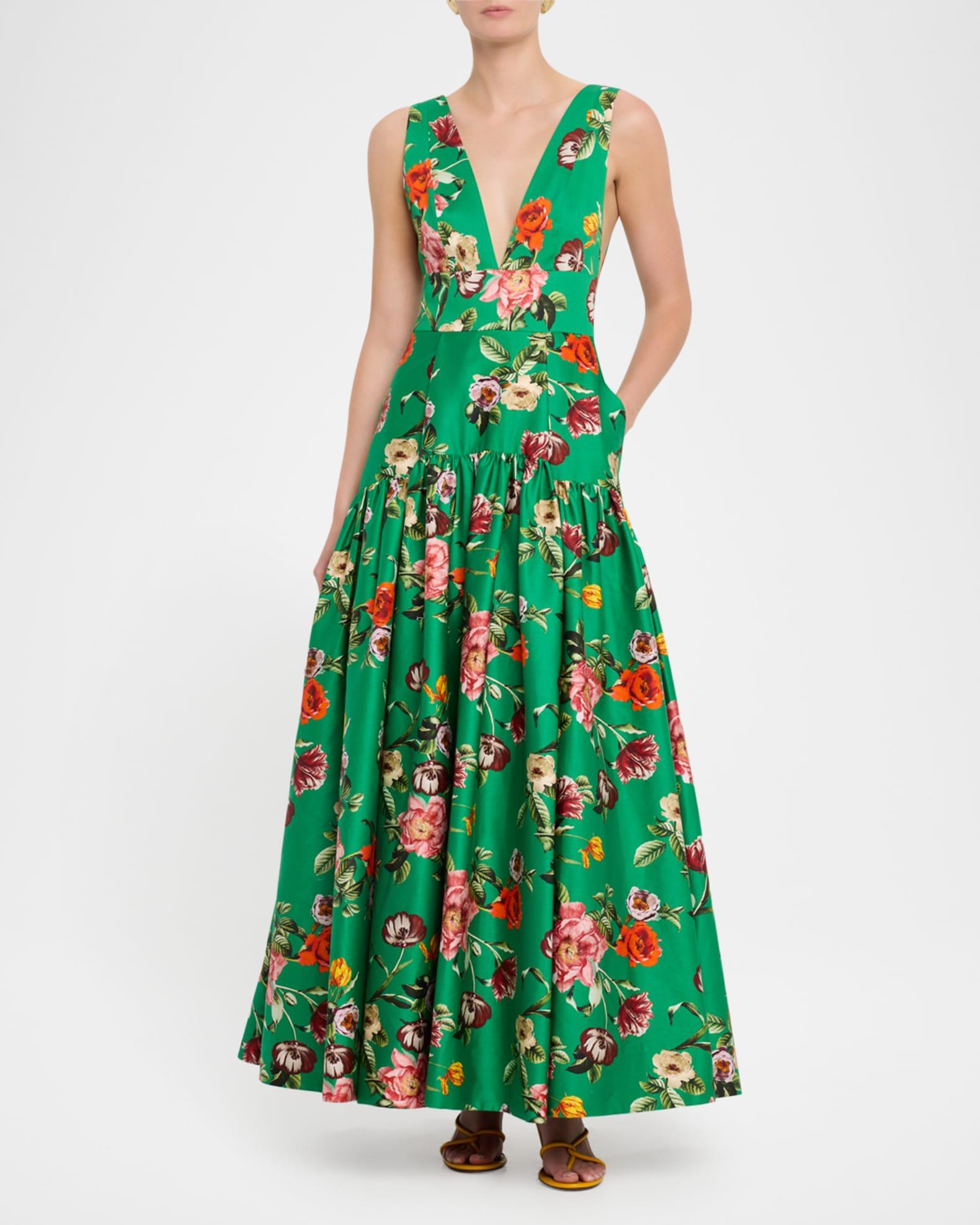 Lila Structured Maxi Dress Product Image