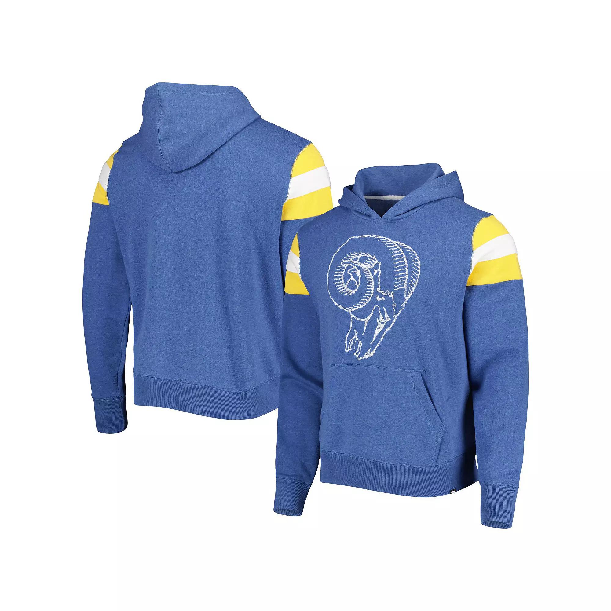 Men's '47 Royal Los Angeles Rams Legacy Premier Nico Pullover Hoodie,  Product Image