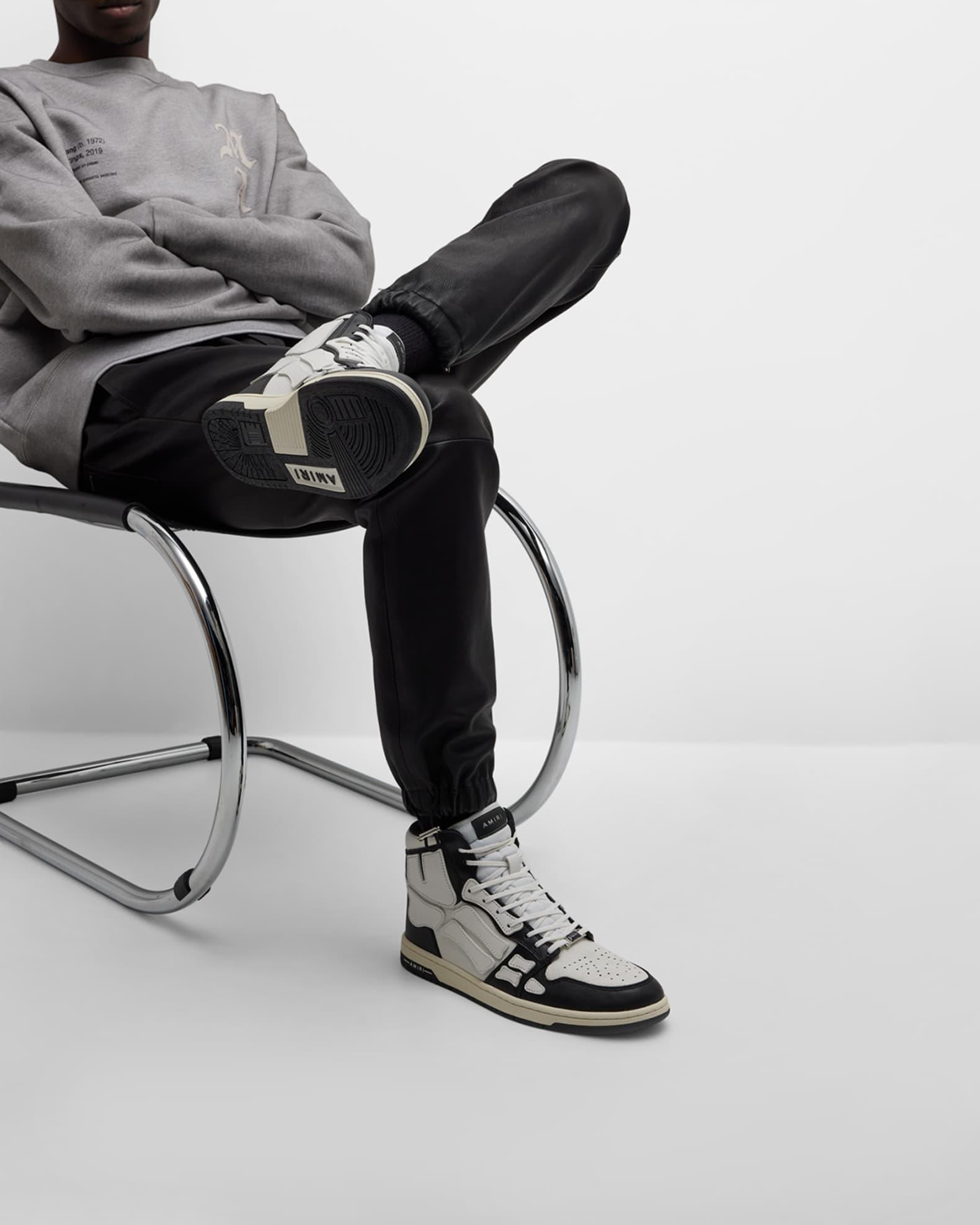 Mens Skel-Top Hi Leather Sneakers Product Image