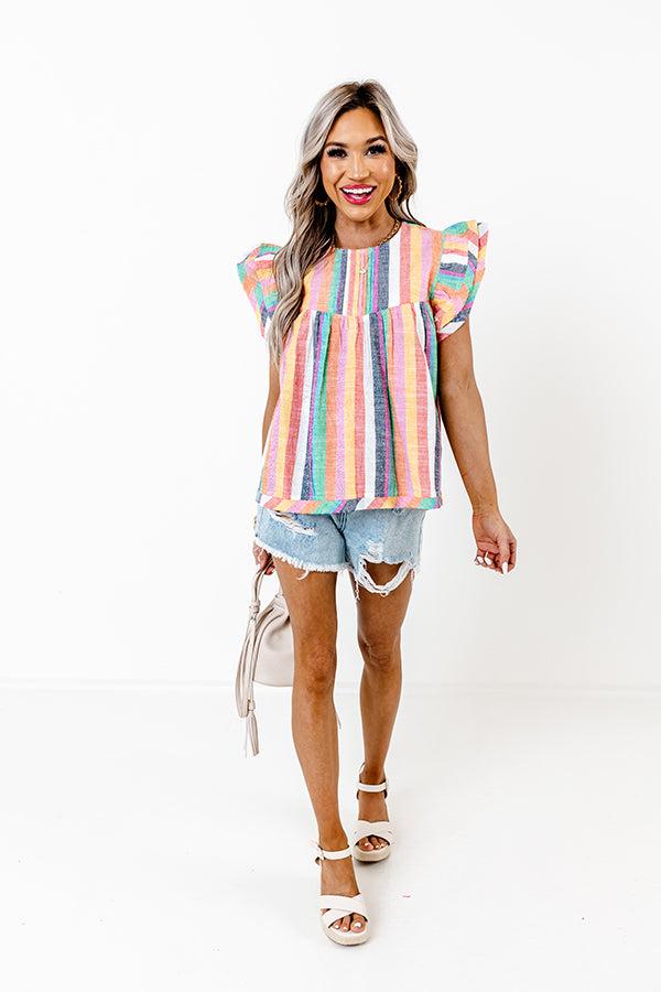 Sandbar Party Stripe Top Product Image