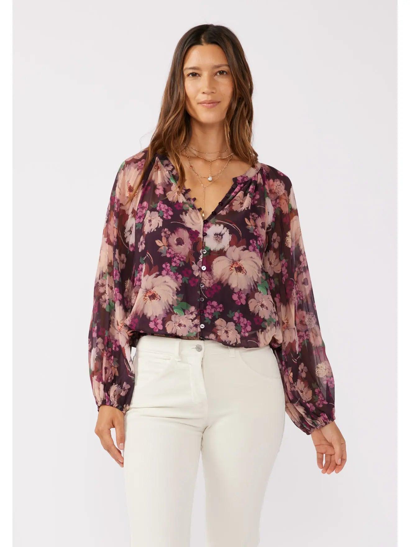 Pinot Floral Button Blouse Product Image