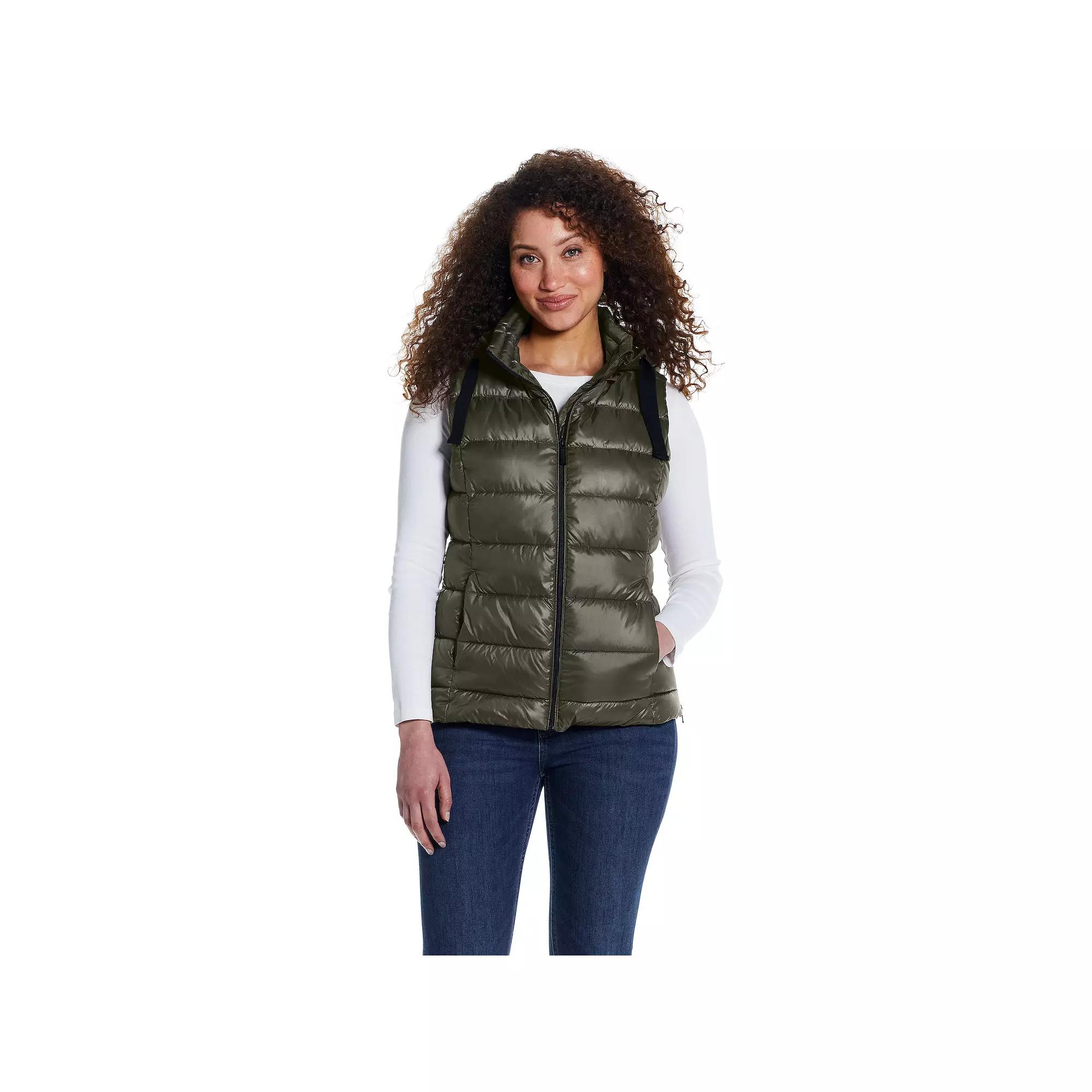 Women's Weathercast Hooded Puffer Vest,  Product Image